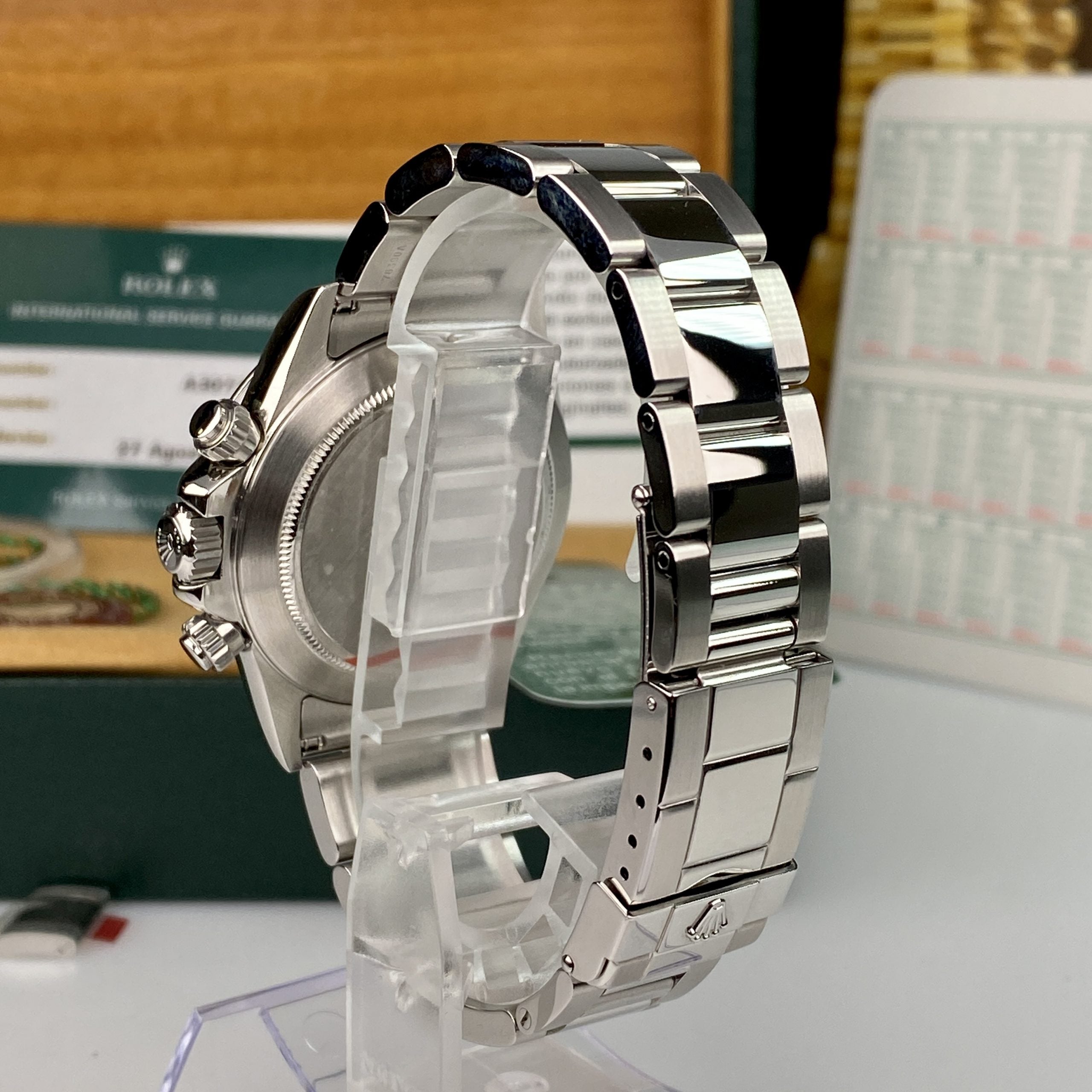 1999 Rolex Daytona 16520 Zenith White Dial in Mint Condition with Box & Service Papers