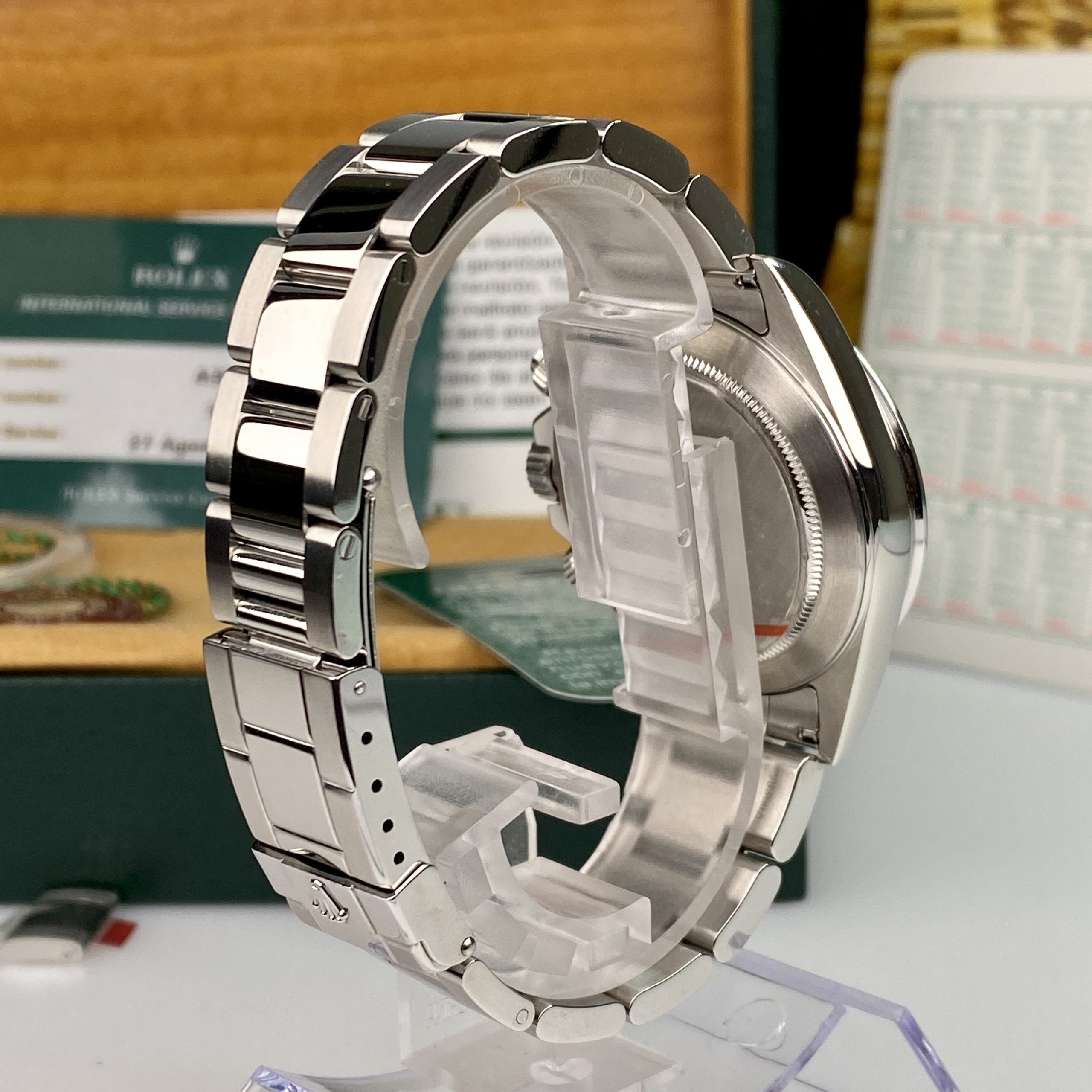 1999 Rolex Daytona 16520 Zenith White Dial in Mint Condition with Box & Service Papers