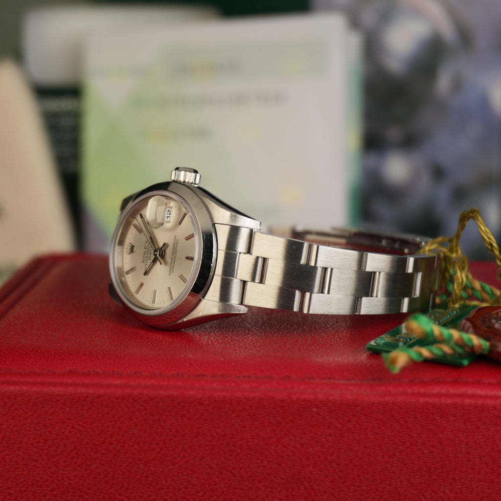 2007 Rolex Oyster Perpetual Lady-Date 79160 Silver Dial Full Set