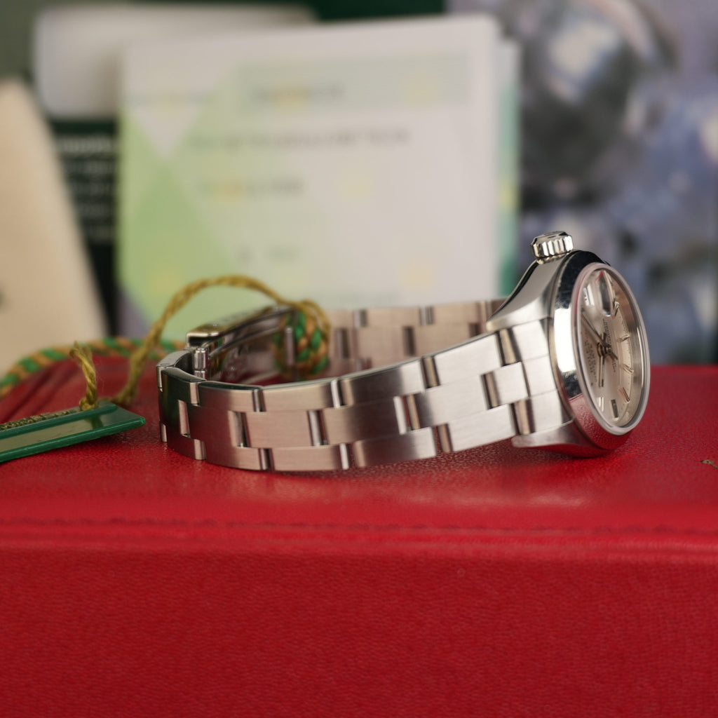 2007 Rolex Oyster Perpetual Lady-Date 79160 Silver Dial Full Set