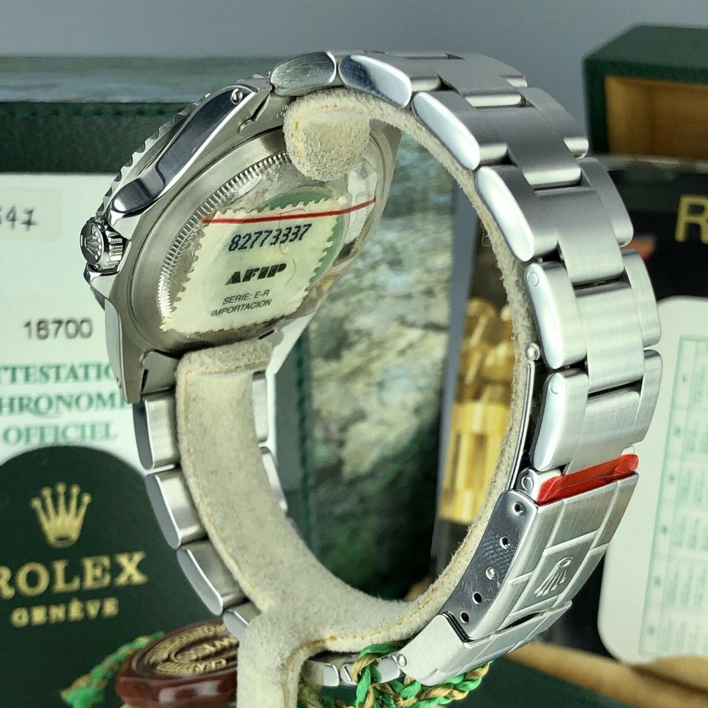 1999 NOS Rolex GMT Master 16700 Pepsi New Old Stock Full Set Box & Papers