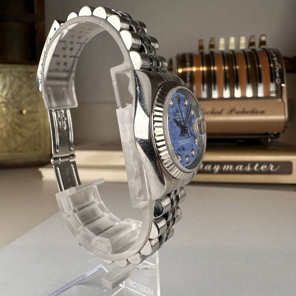 2000 Rolex Datejust 79174 ladies 23mm Diamonds Sodalite Dial