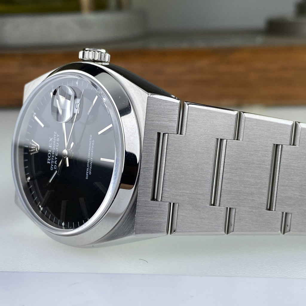 2000 Rolex Datejust Oysterquartz 17000 New Old Stock Black Dial