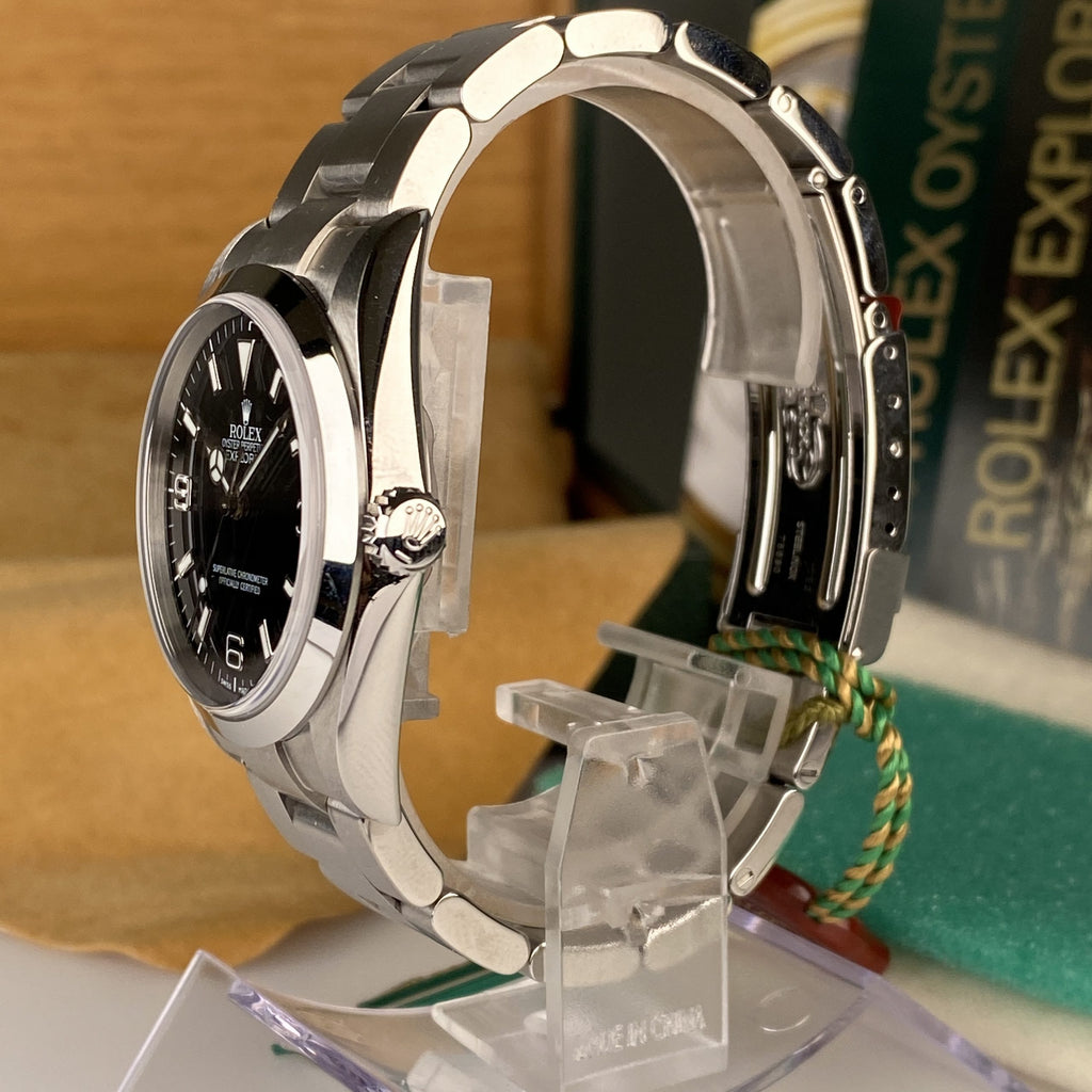 2000 Rolex Explorer 114270 New Old Stock with Stickers Complete Set Box & Papers