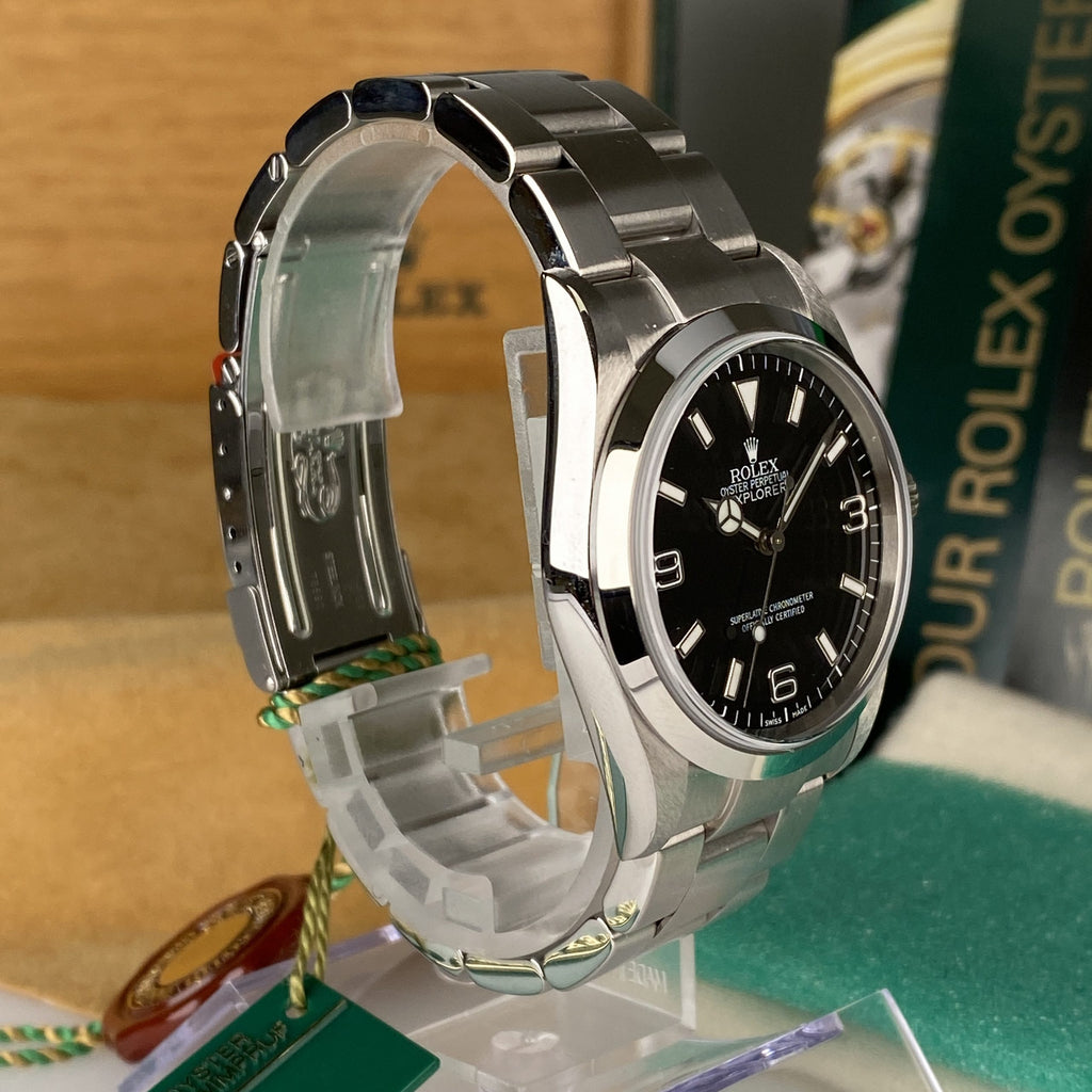 2000 Rolex Explorer 114270 New Old Stock with Stickers Complete Set Box & Papers