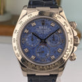 2001 Rolex Daytona 116519 Factory Sodalite Diamond Dial