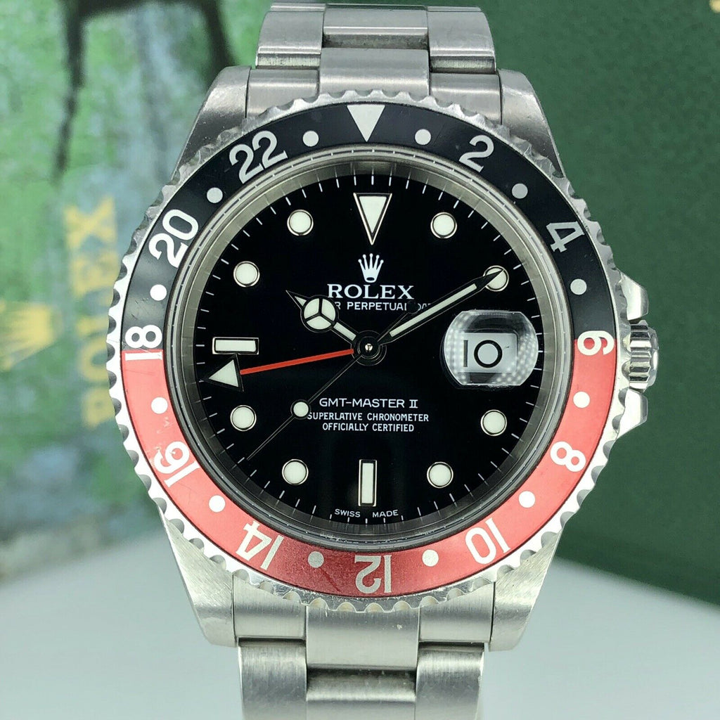 2001 Rolex GMT Master II 16710 Coke K serial Unpolished Faded Insert With Box