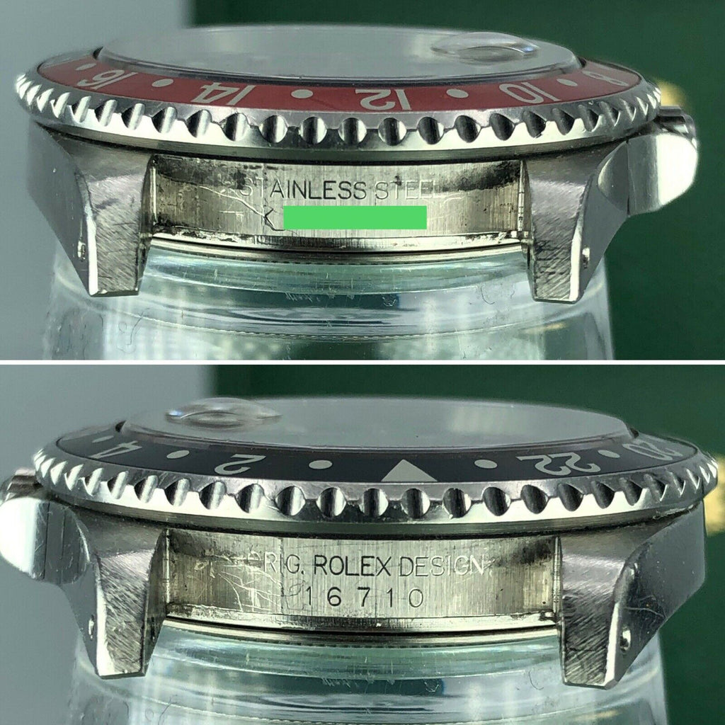 2001 Rolex GMT Master II 16710 Coke K serial Unpolished Faded Insert With Box
