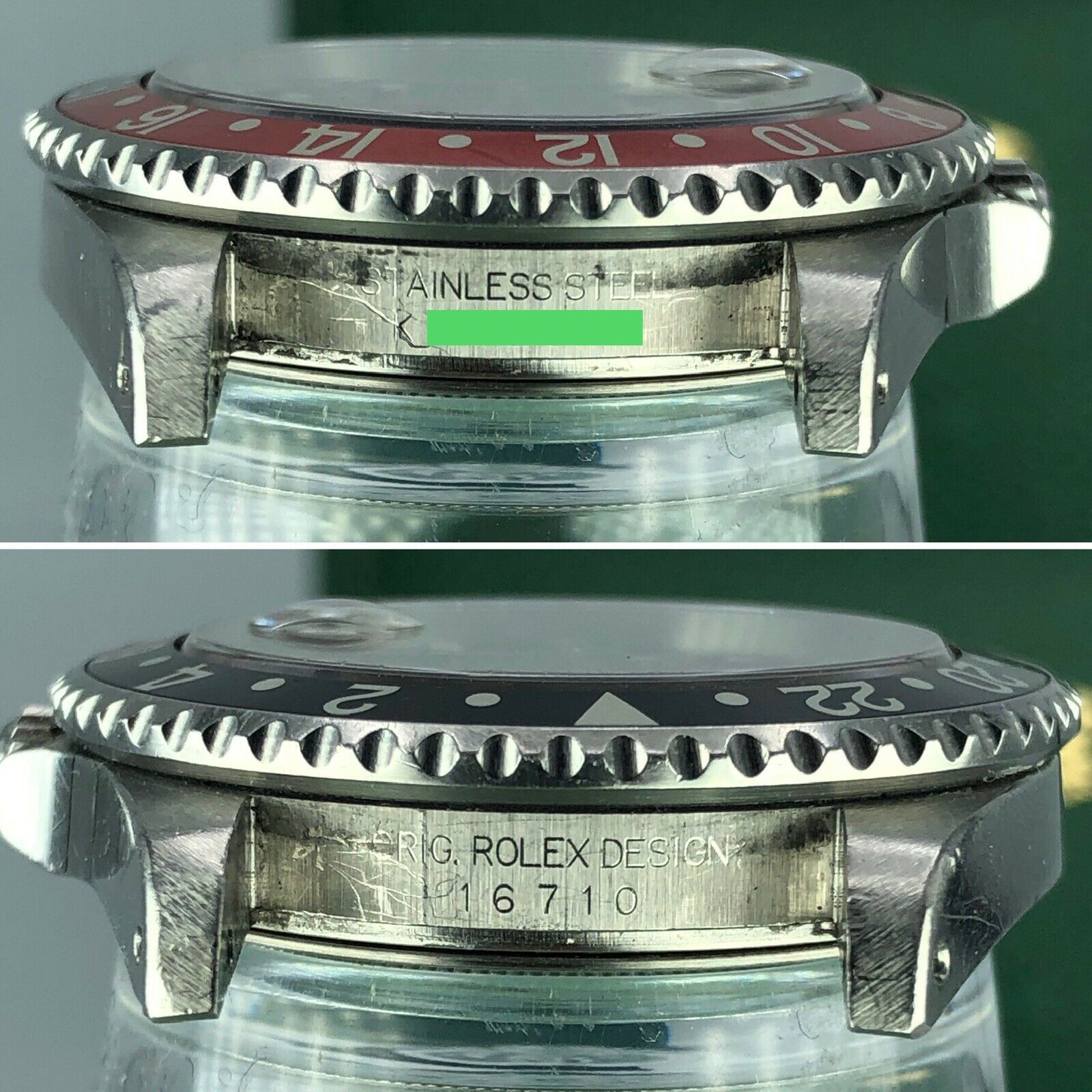 2001 Rolex GMT Master II 16710 Coke K serial Unpolished Faded Insert With Box