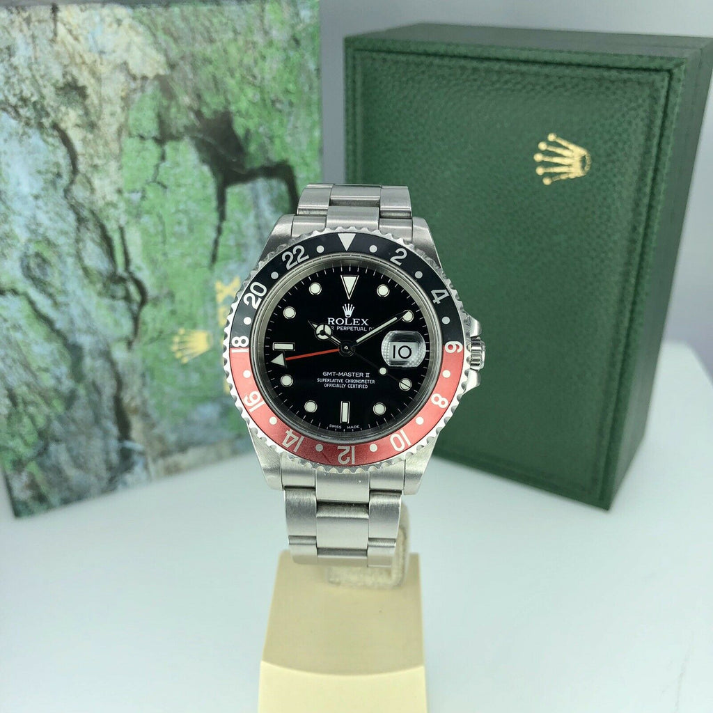 2001 Rolex GMT Master II 16710 Coke K serial Unpolished Faded Insert With Box