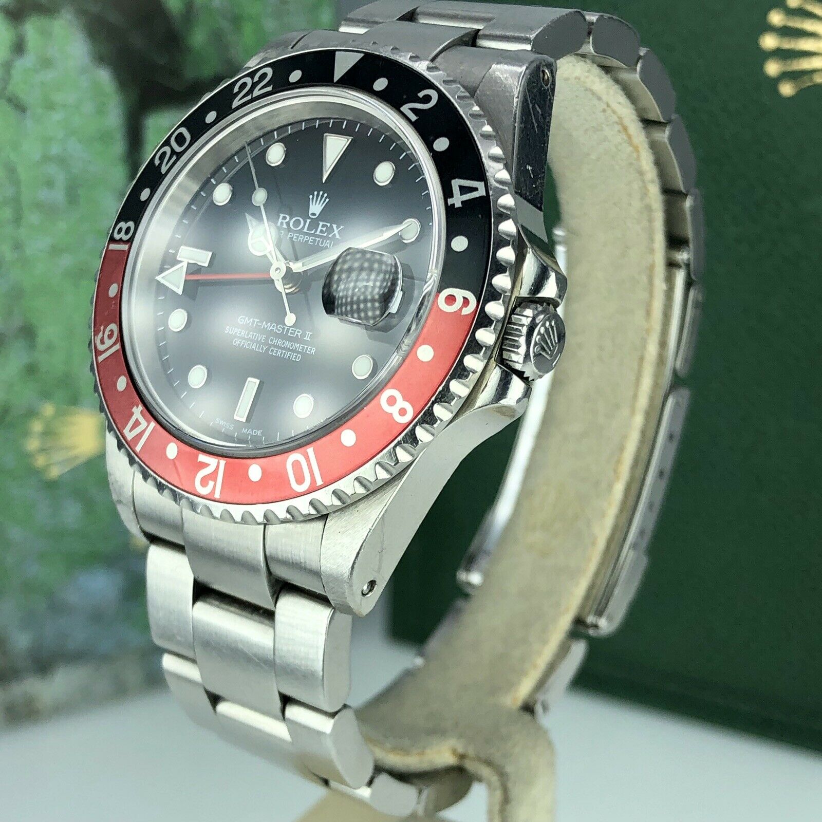2001 Rolex GMT Master II 16710 Coke K serial Unpolished Faded Insert With Box