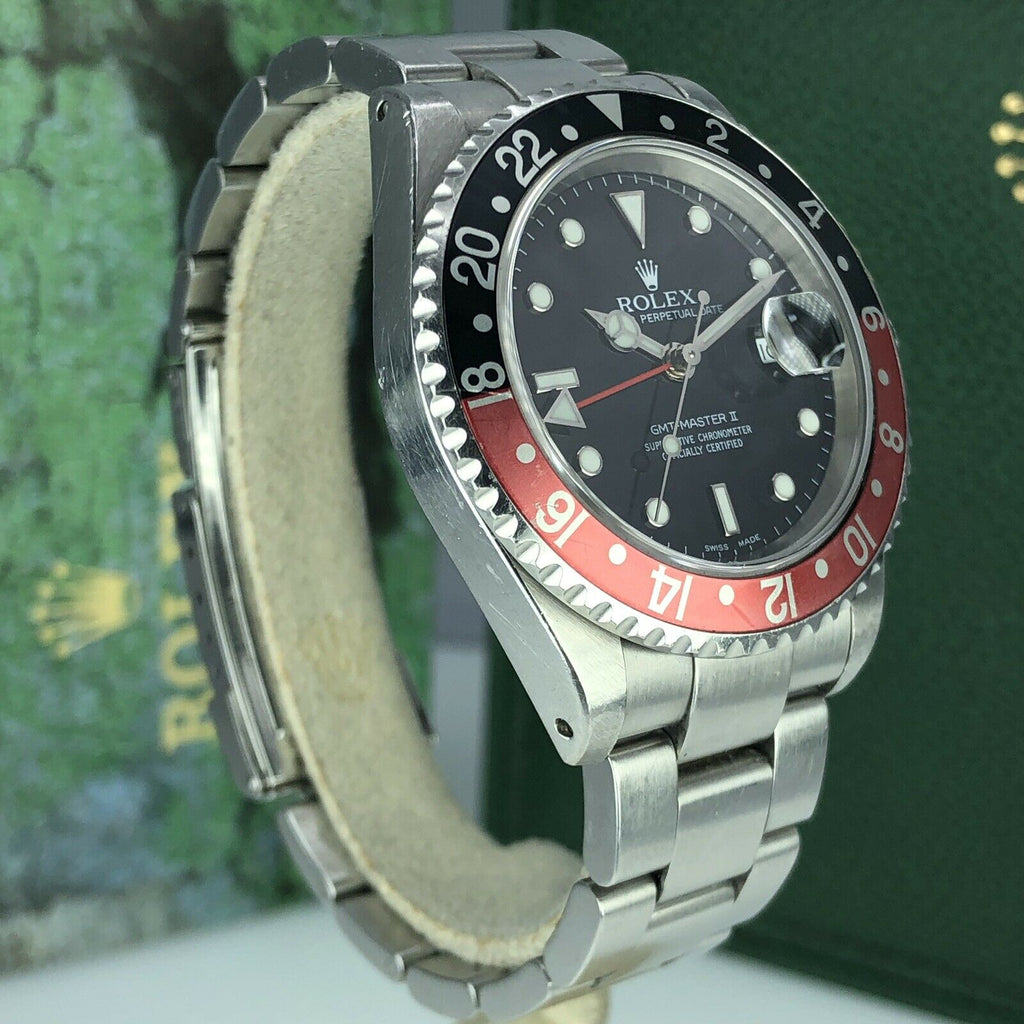 2001 Rolex GMT Master II 16710 Coke K serial Unpolished Faded Insert With Box