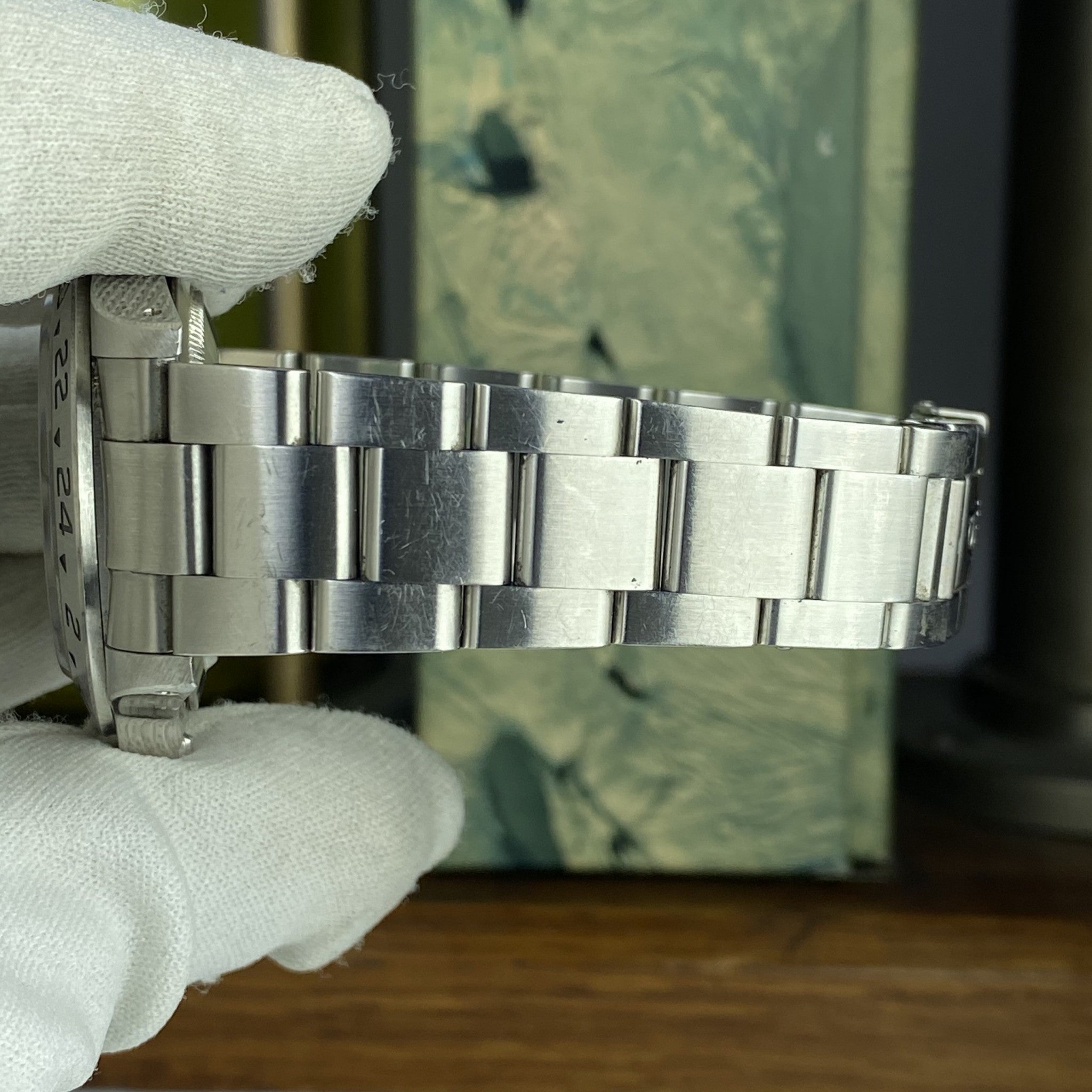 2001 Rolex Explorer II 16570 Unpolished Black Dial