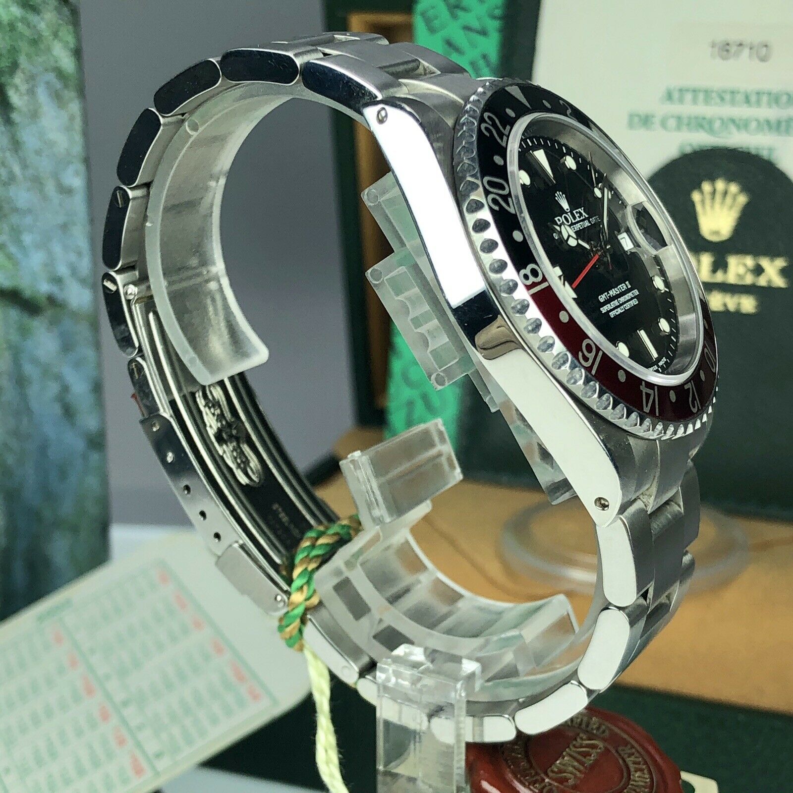 2002 NOS Rolex GMT Master II 16710 Coke New Old Stock Full Set Box & Papers
