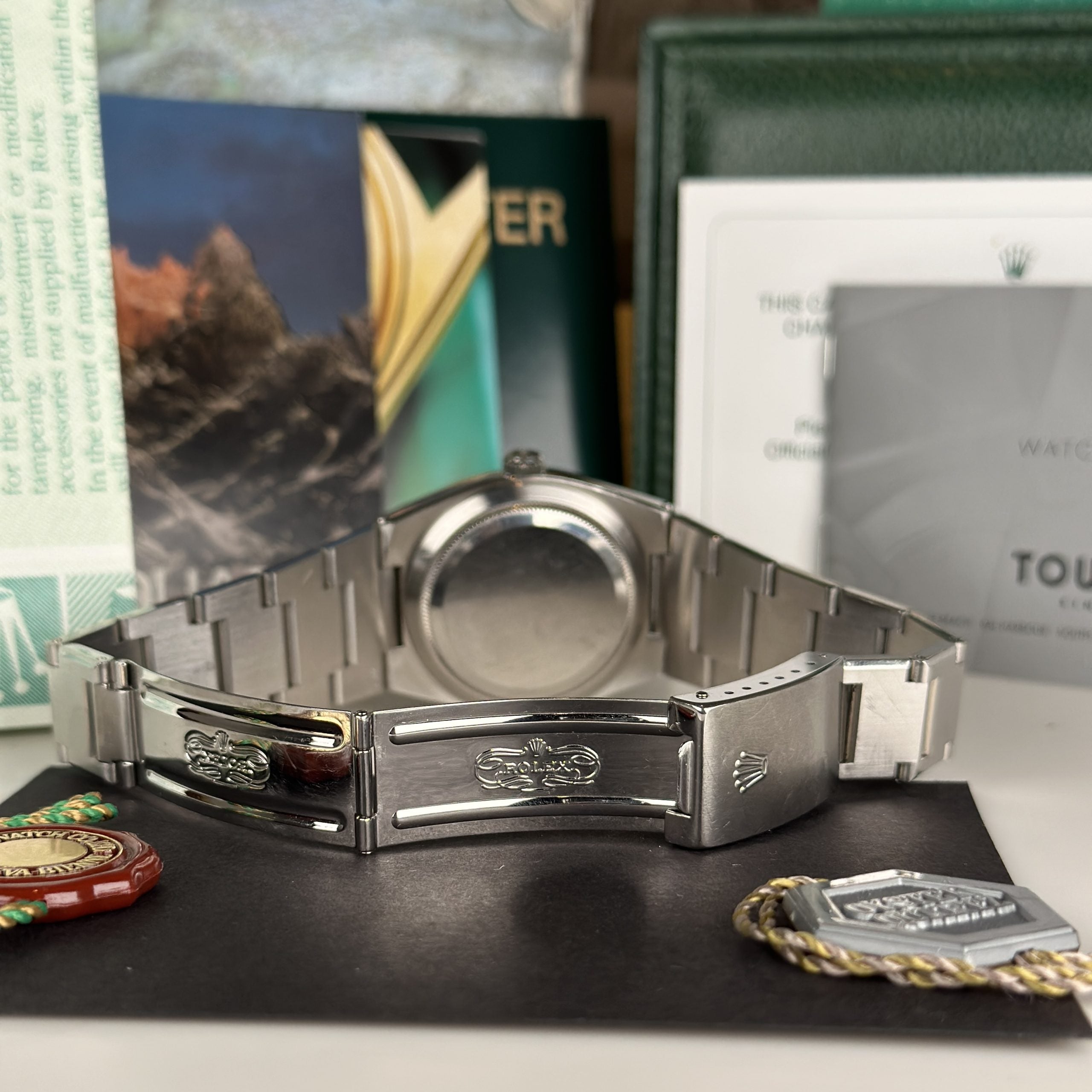 2002 Rolex Datejust Oysterquartz 17000 Last Generation Unpolished Complete Set Box and papers