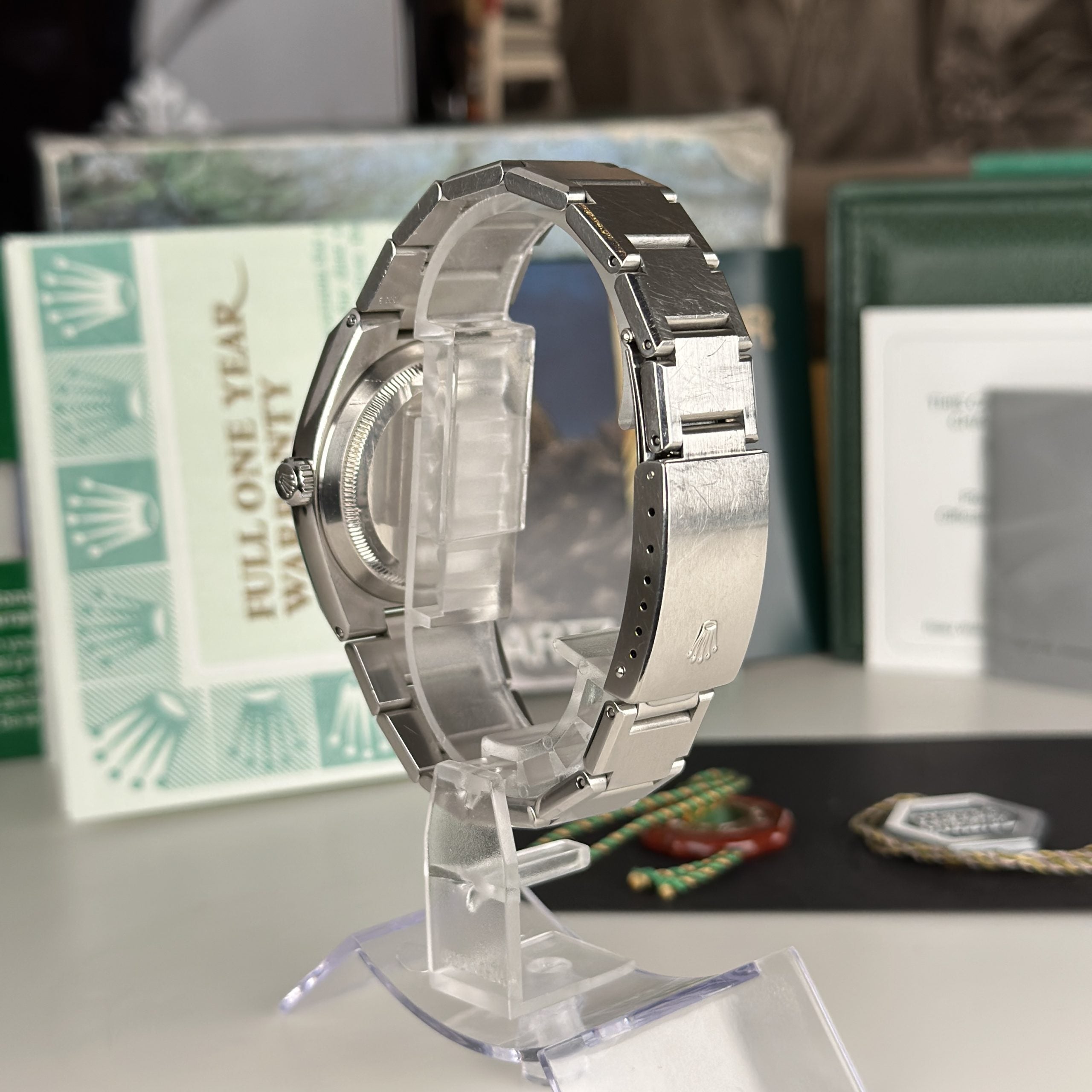 2002 Rolex Datejust Oysterquartz 17000 Last Generation Unpolished Complete Set Box and papers