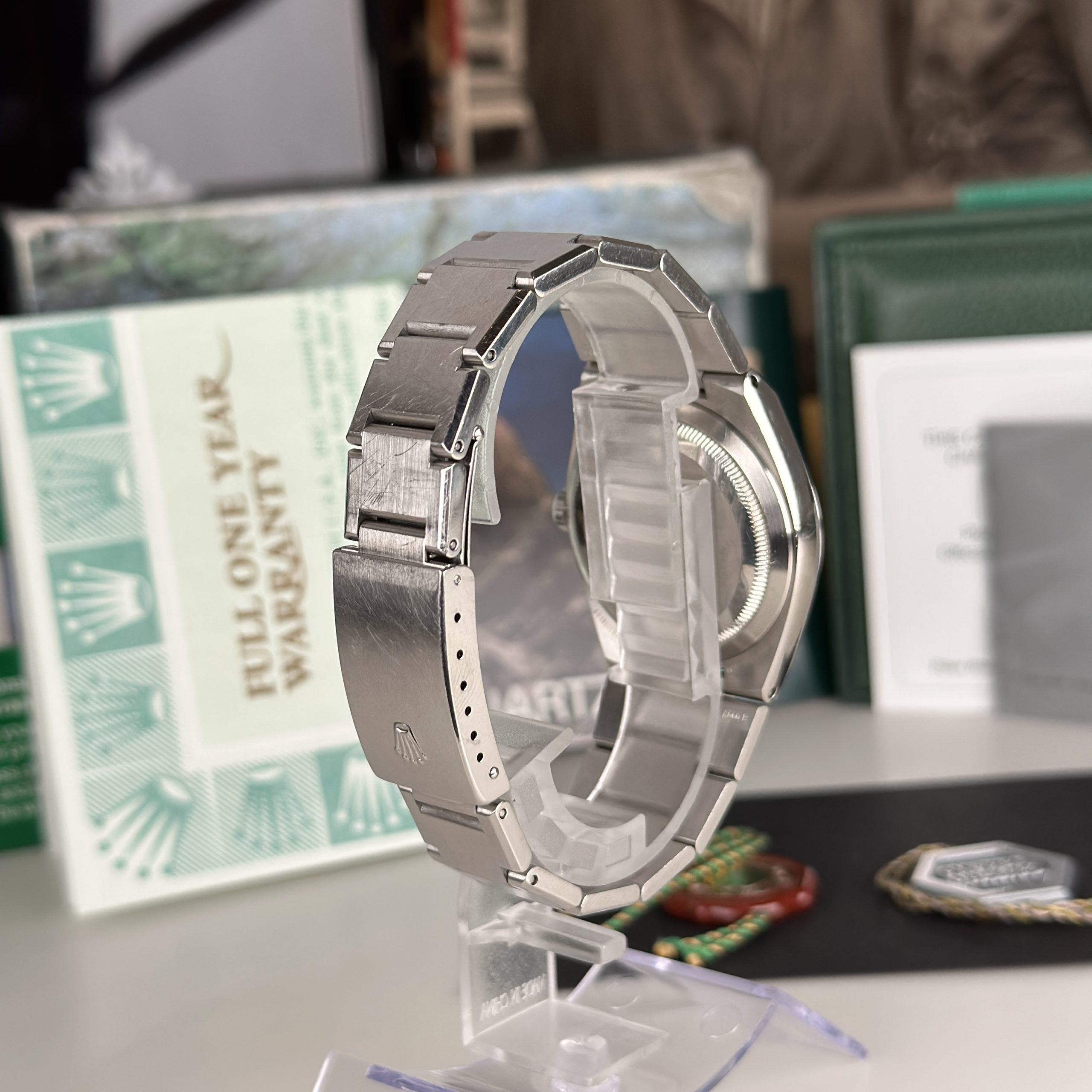 2002 Rolex Datejust Oysterquartz 17000 Last Generation Unpolished Complete Set Box and papers