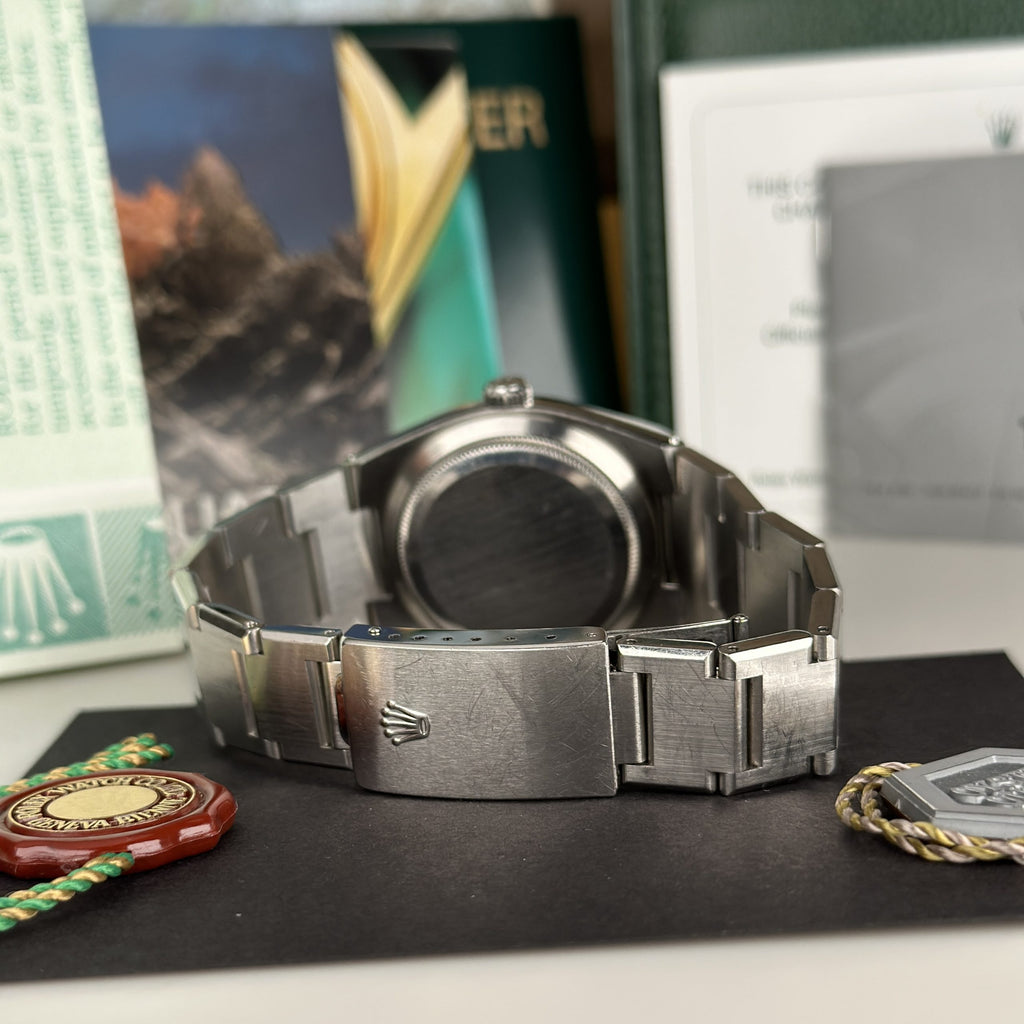 2002 Rolex Datejust Oysterquartz 17000 Last Generation Unpolished Complete Set Box and papers