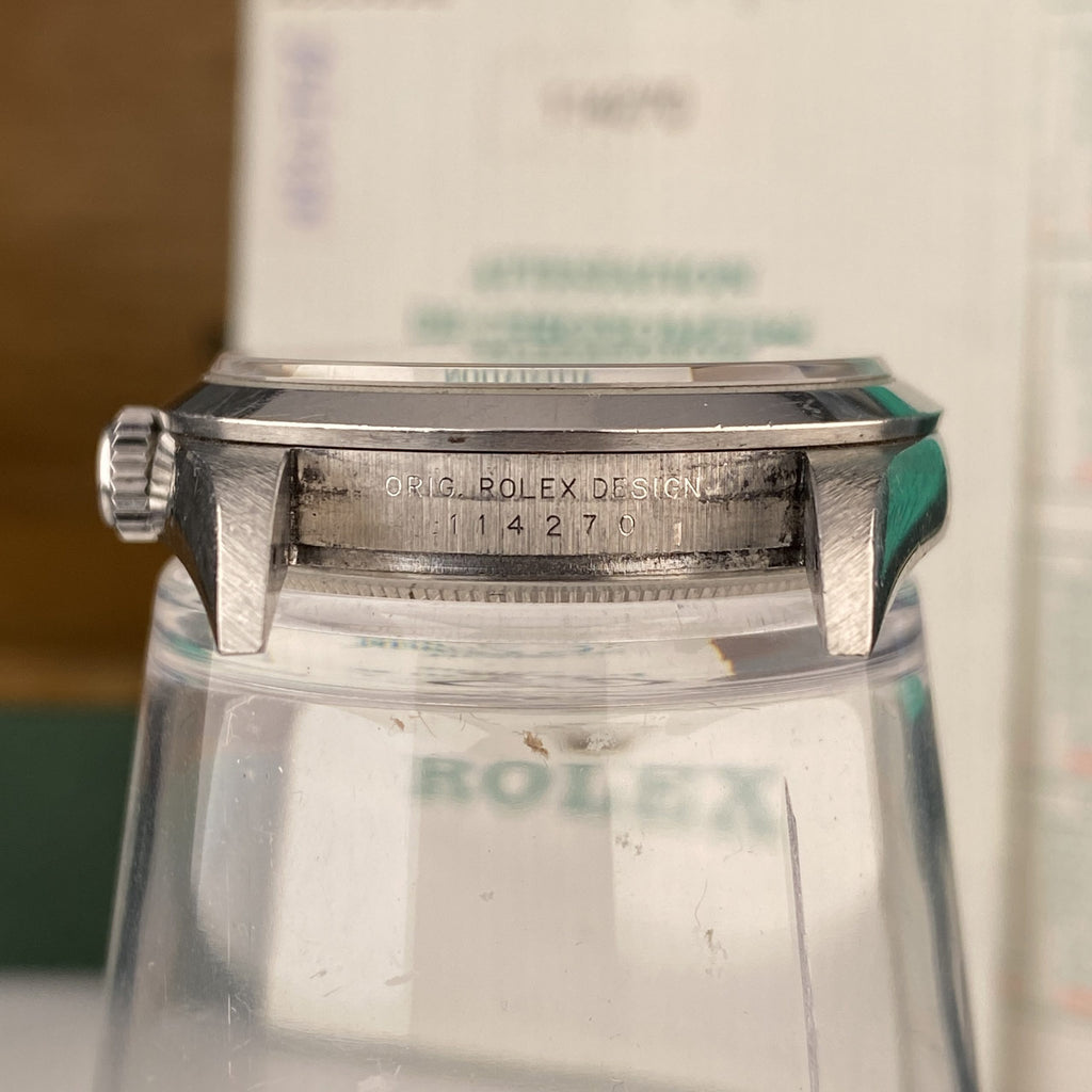 2002 Rolex Explorer 114270 Unpolished Complete Set Box & Papers