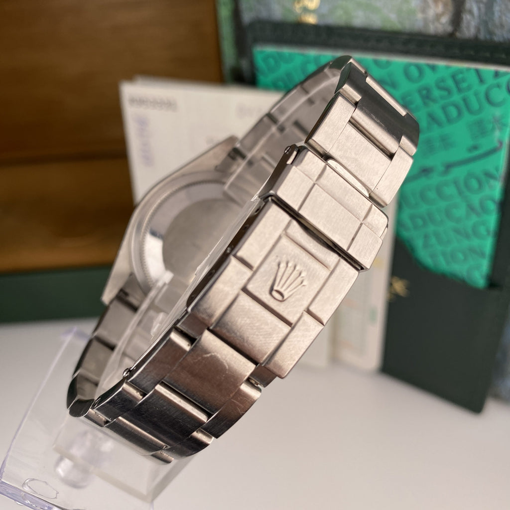 2002 Rolex Explorer 114270 Unpolished Complete Set Box & Papers