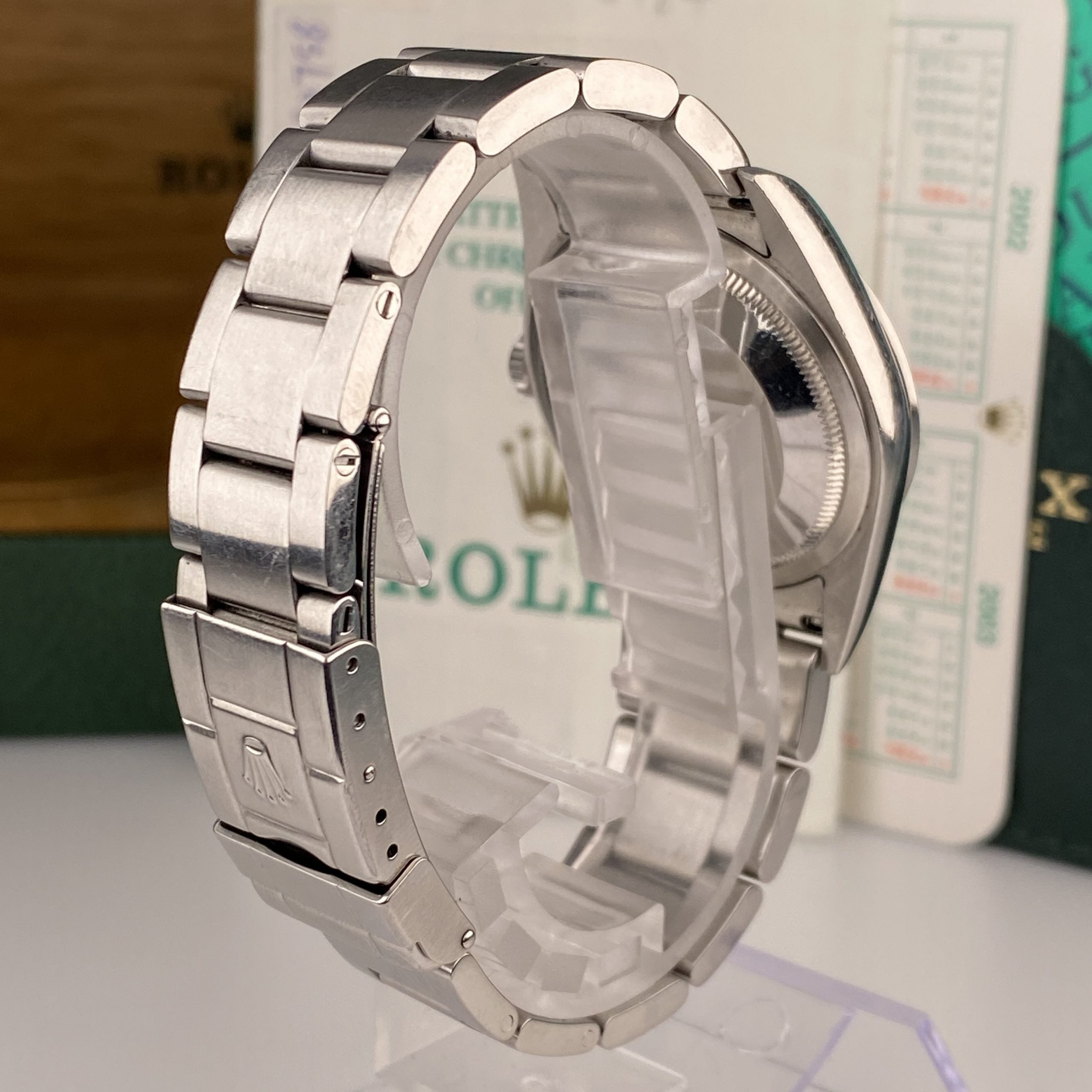 2002 Rolex Explorer 114270 Unpolished Complete Set Box & Papers