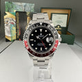 2002 Rolex GMT-Master II 16710 Unpolished Black & Red Coke with Box & Papers