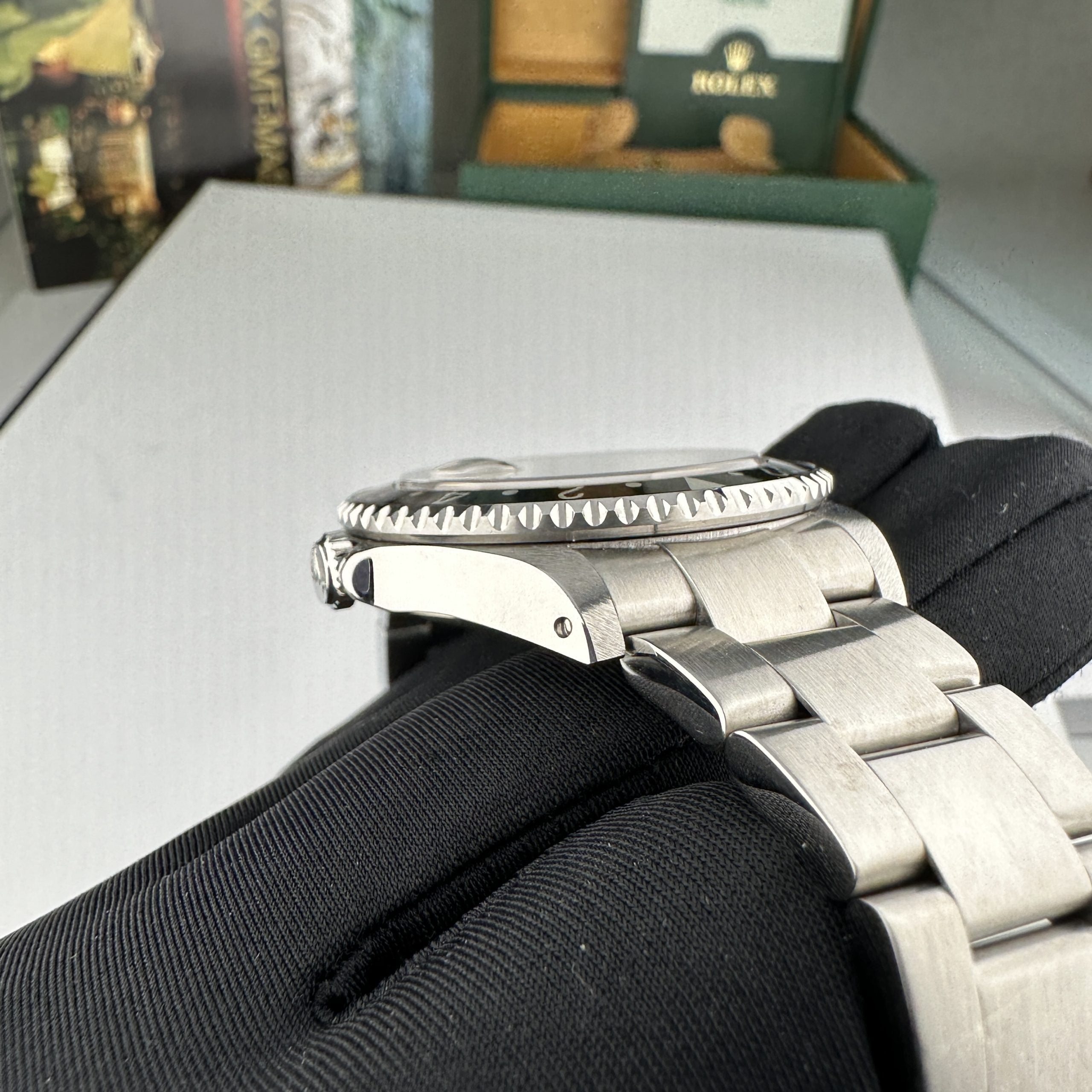 2002 Rolex GMT-Master II 16710 Unpolished Black & Red Coke with Box & Papers