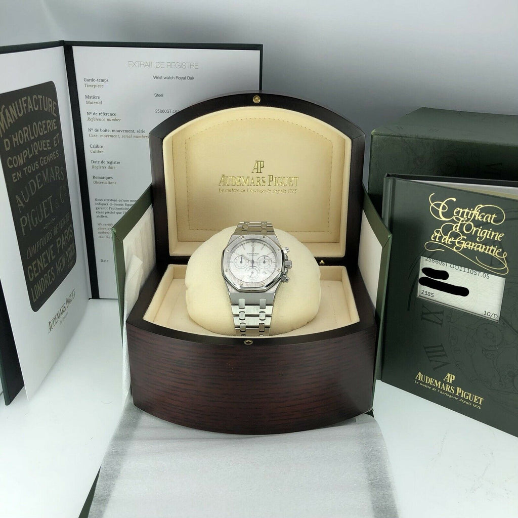 2003 Audemars Piguet Royal Oak Chronograph 39mm 25860ST.OO.1110ST.05 Box & Paper