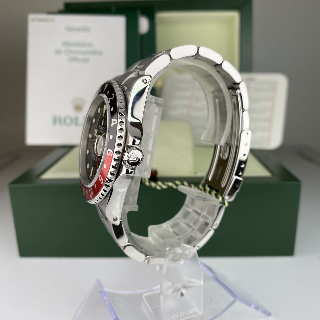 2003 Rolex GMT-Master II 16710 Black & Red Coke with Box & Papers