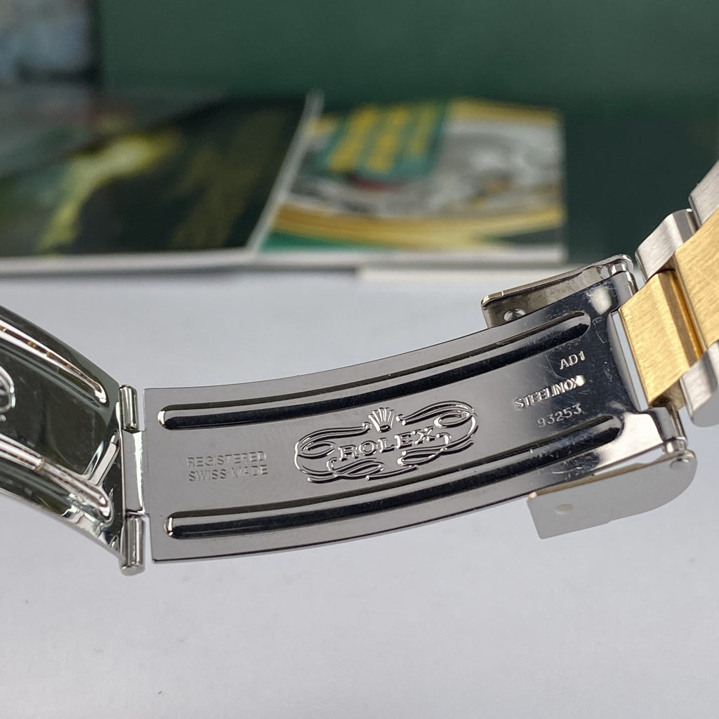 2003 Rolex Submariner 16613 Unpolished Steel & Gold Factory Black Dial Box & Papers complete set