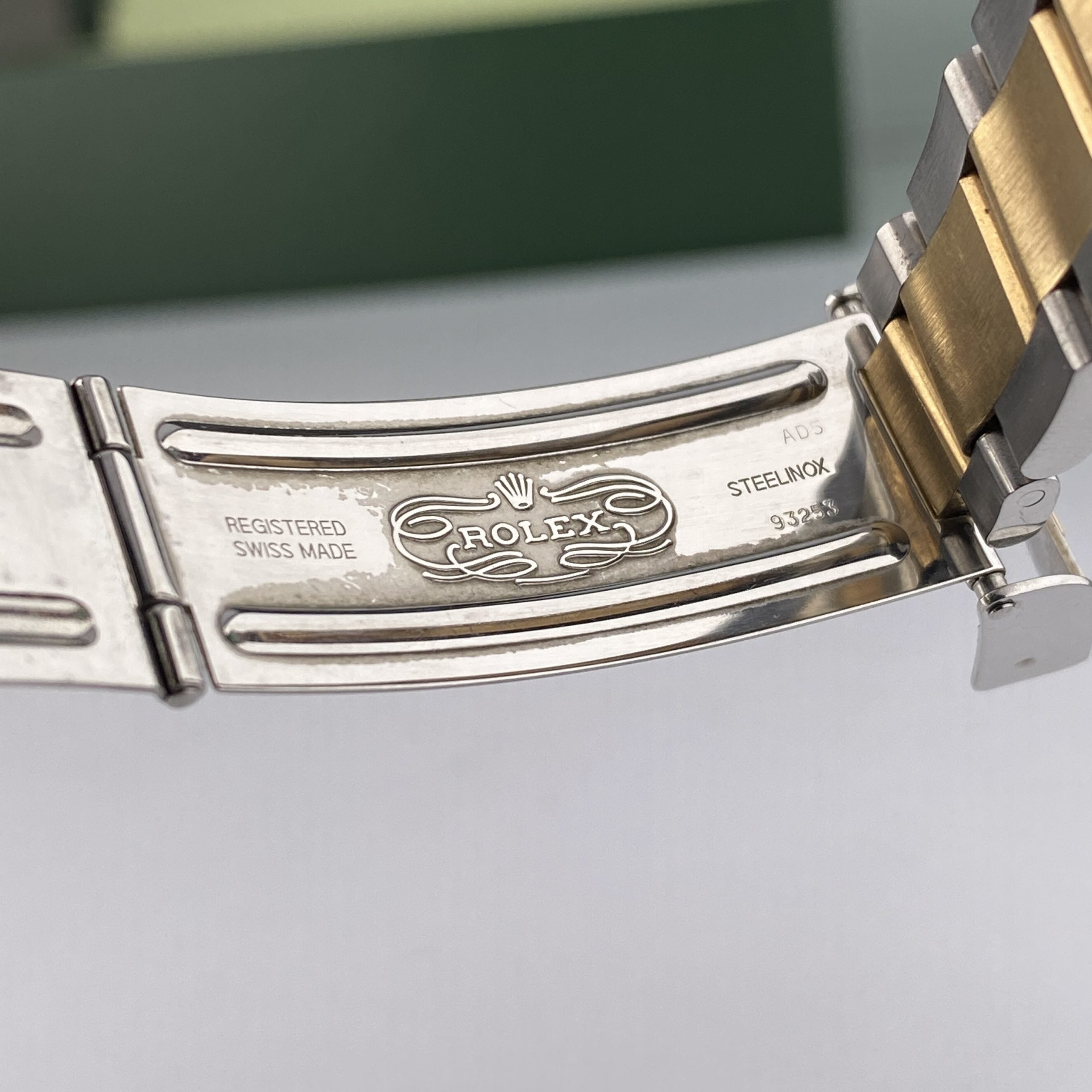 2003 Rolex Submariner 16613 Unpolished Steel & Gold Factory Serti Diamond Dial