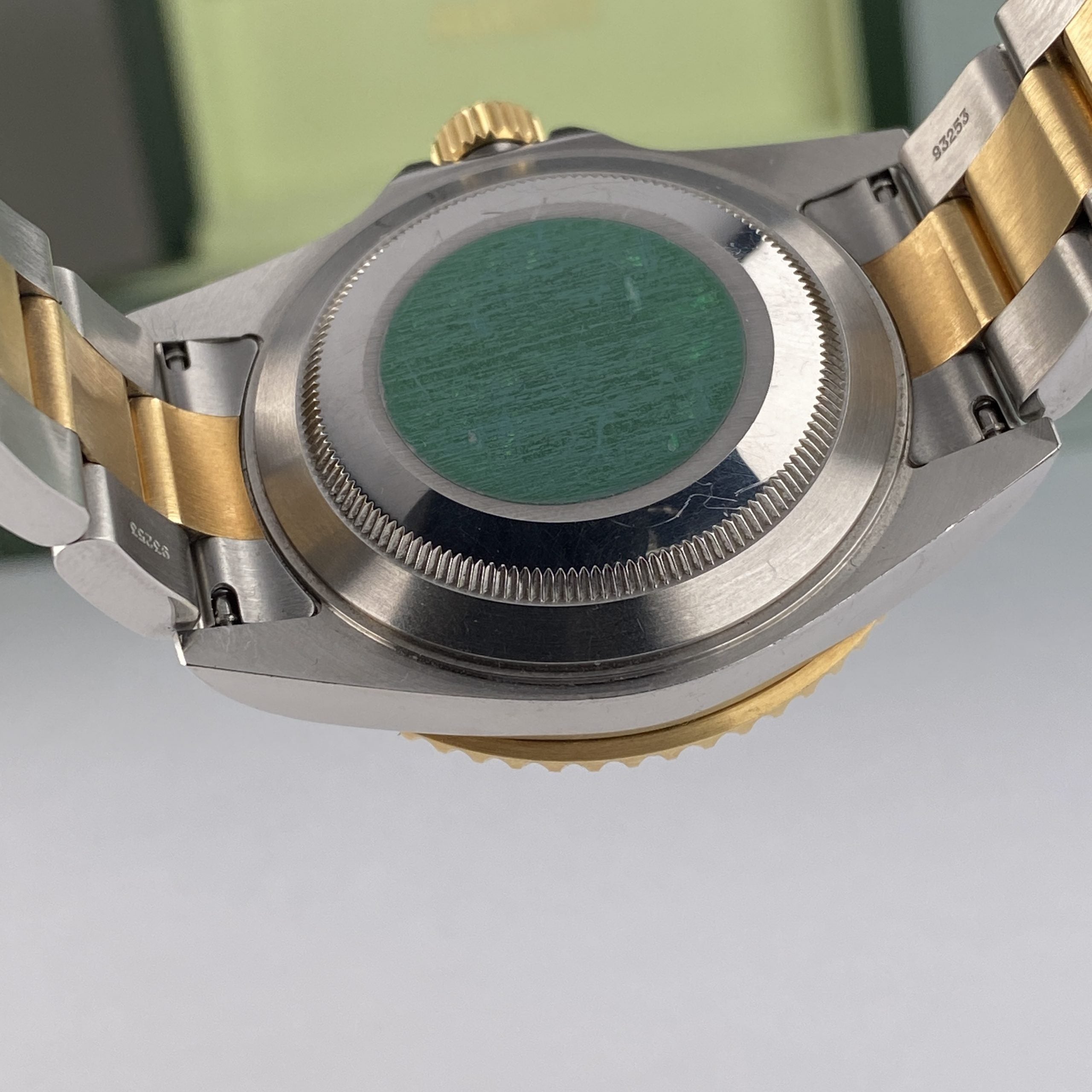 2003 Rolex Submariner 16613 Unpolished Steel & Gold Factory Serti Diamond Dial
