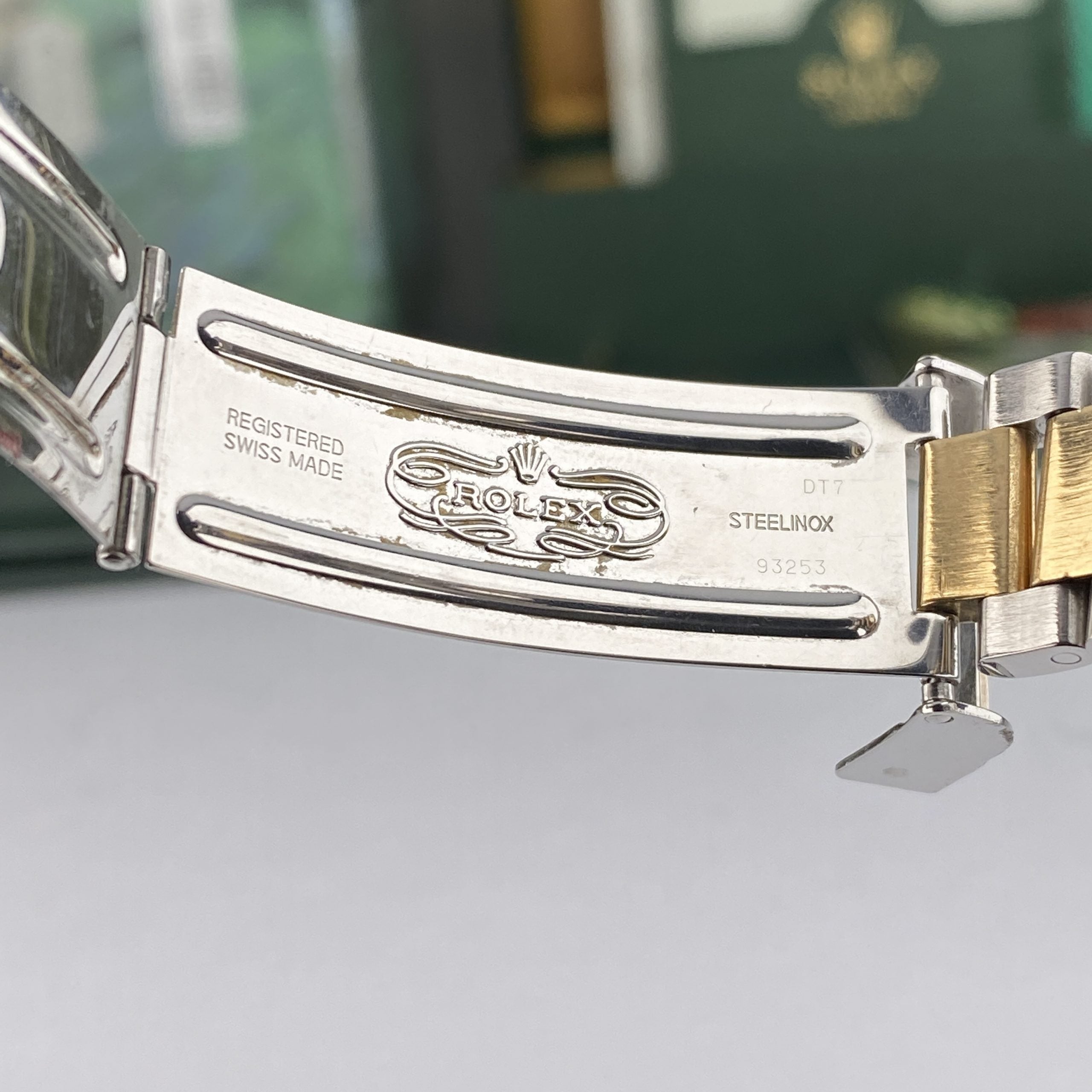 2003 Rolex Submariner 16613 Unpolished Steel & Gold Factory Serti Diamond Dial Box & Papers complete set