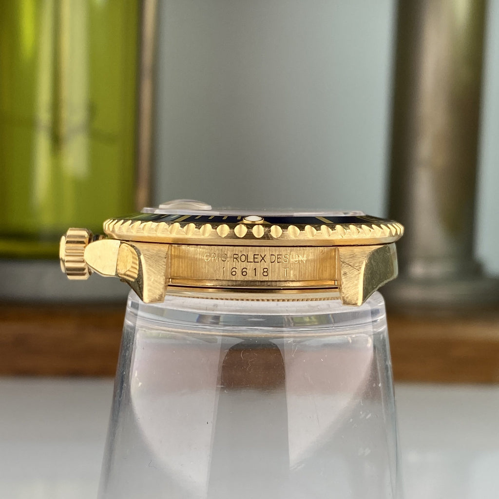 2003 Rolex Submariner 16618 Unpolished Factory Diamond Serti Dial with Box & Papers Complete