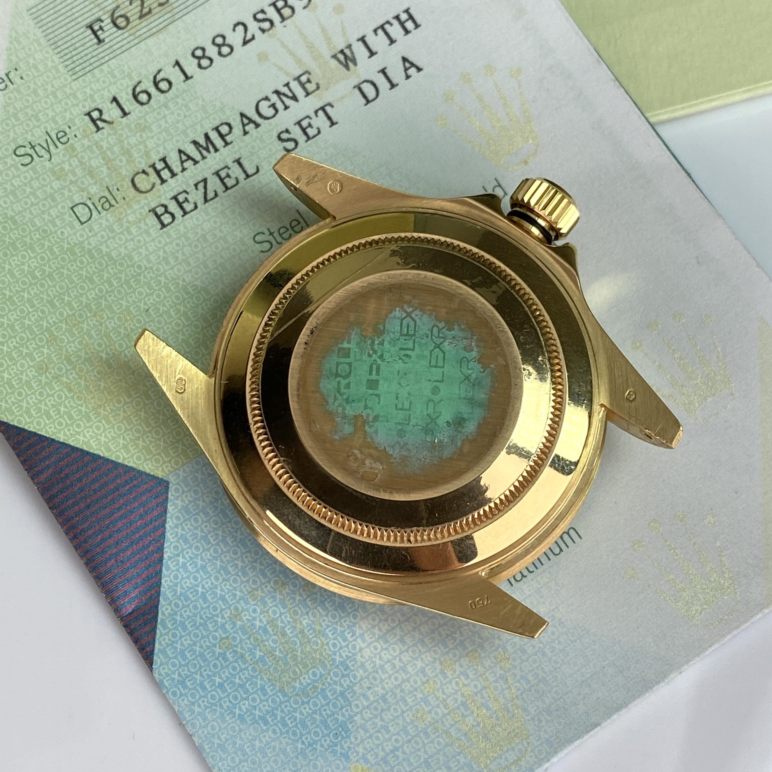 2003 Rolex Submariner 16618 Unpolished Factory Diamond Serti Dial with Box & Papers Complete