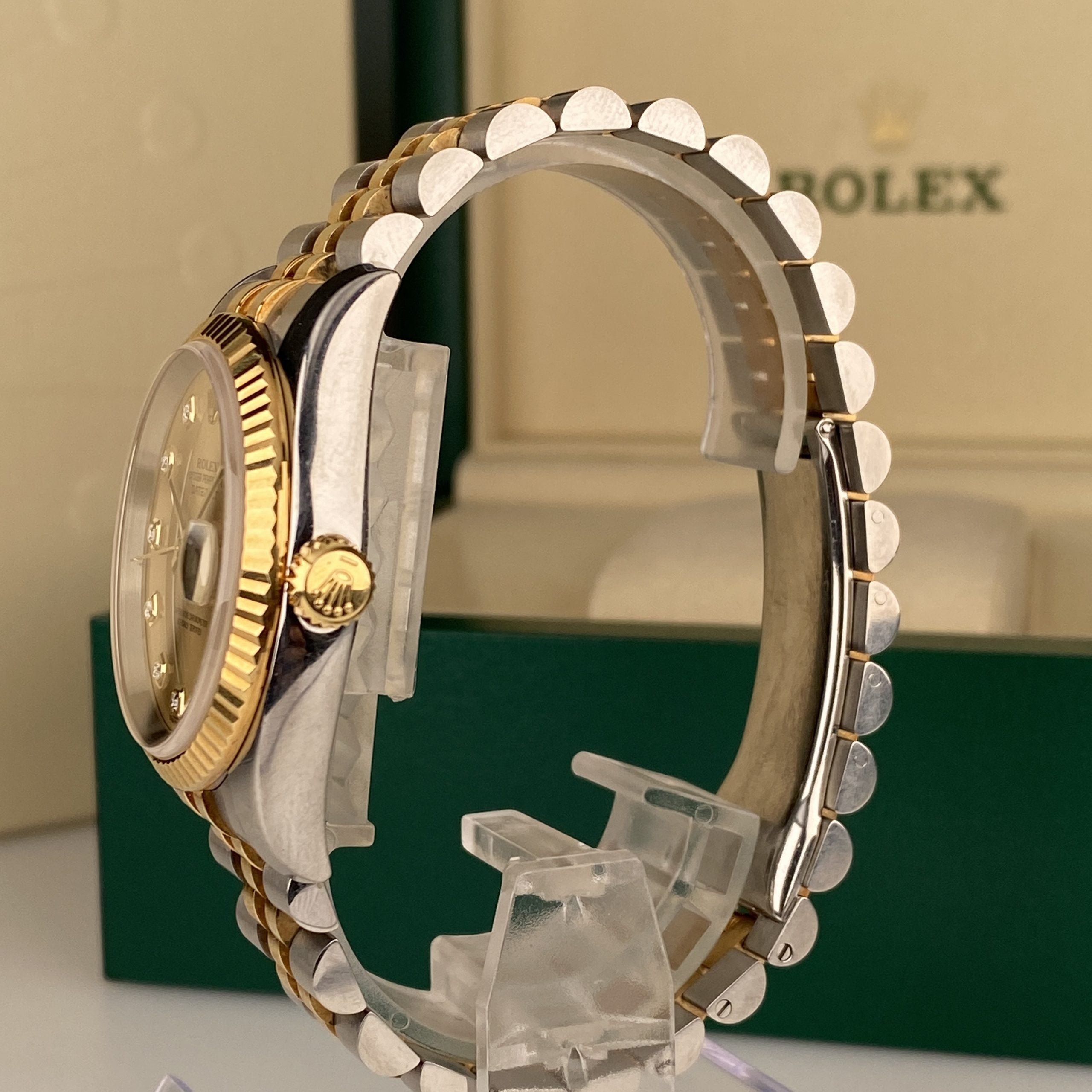 2004 Rolex Datejust 116233 Steel & Gold 36mm Factory Diamond Dial