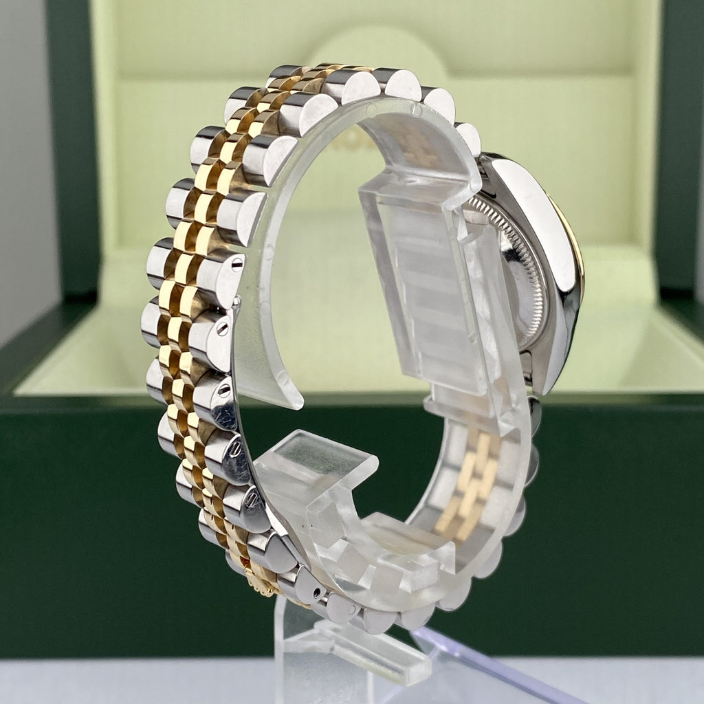2004 Rolex Datejust 179173 Ladies 26mm Rare Original Diamond Green Jadeite Dial