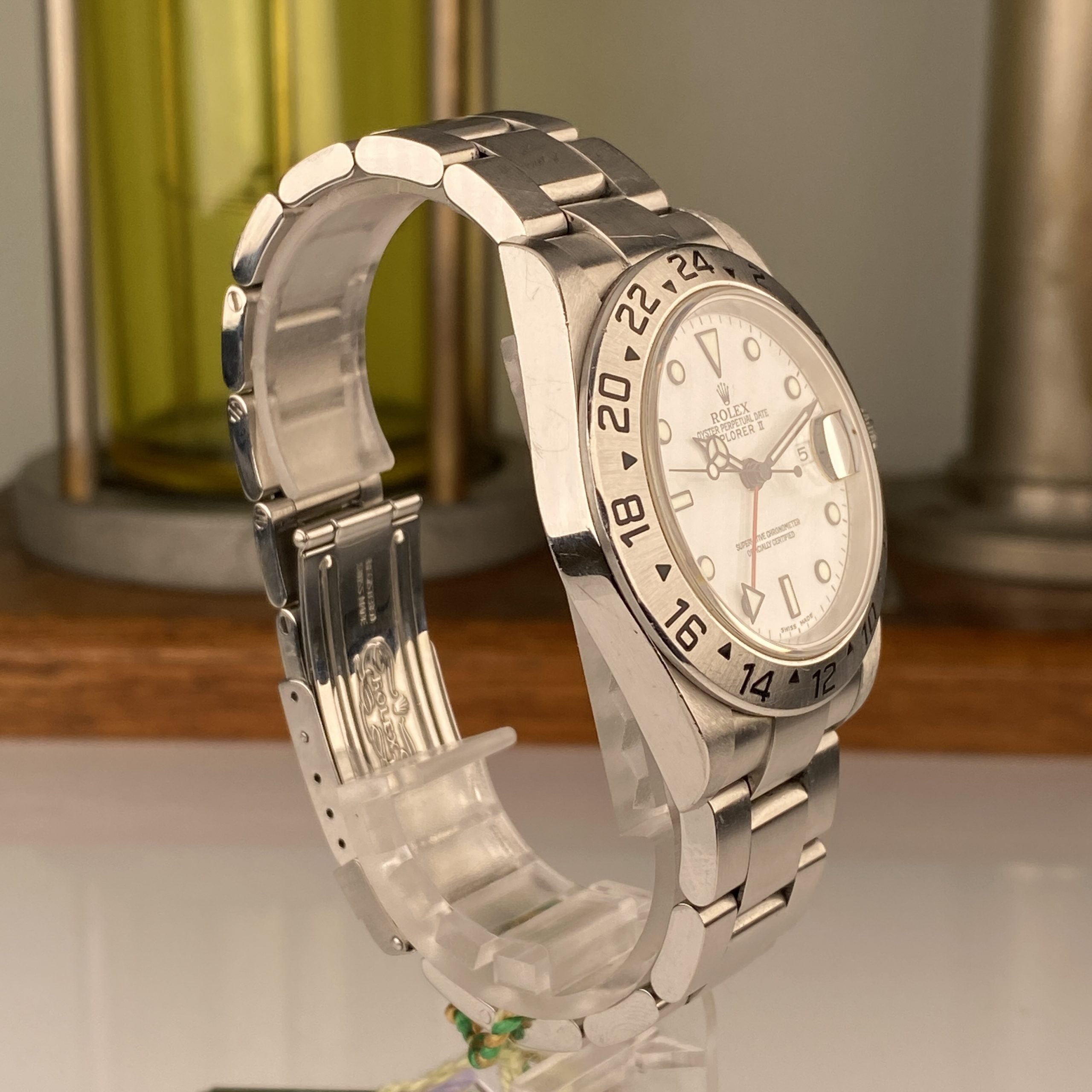 2004 Rolex Explorer II 16570 MKII Unpolished Polar White Dial