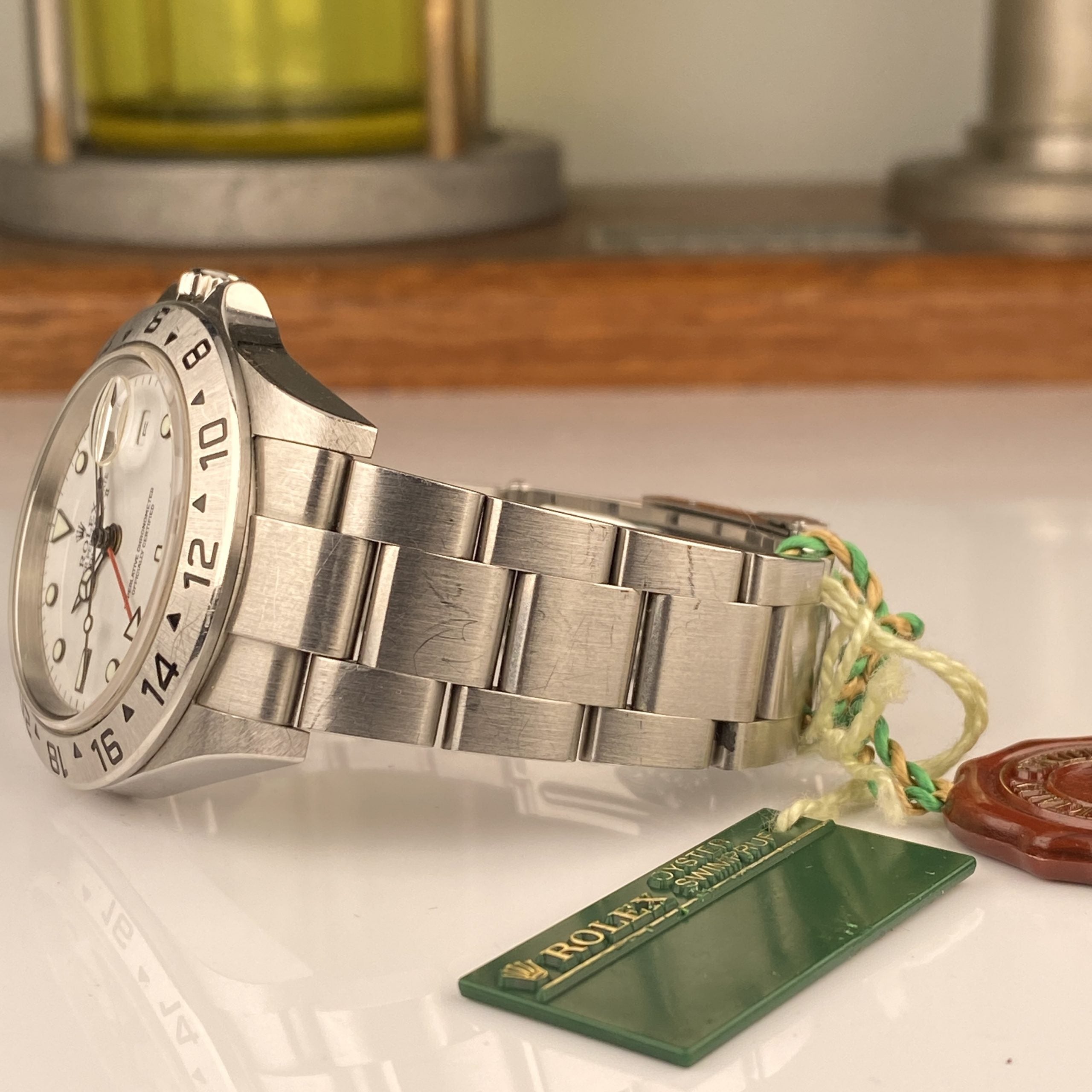2004 Rolex Explorer II 16570 MKII Unpolished Polar White Dial
