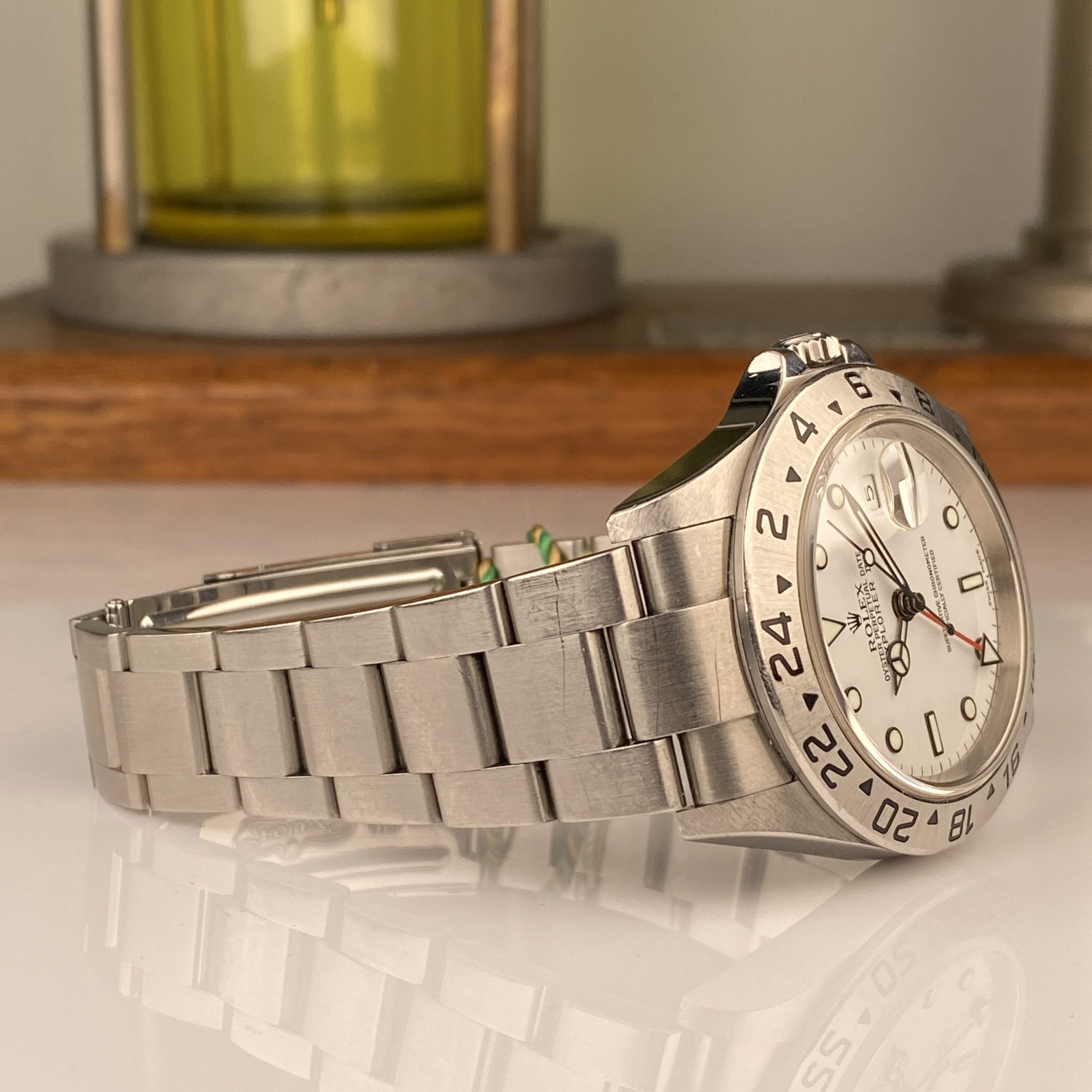 2004 Rolex Explorer II 16570 MKII Unpolished Polar White Dial