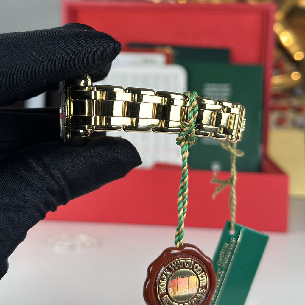 2004 Rolex Masterpiece 80318 Pearlmaster 29mm 18k Yellow Gold Factory Diamond Box and Papers