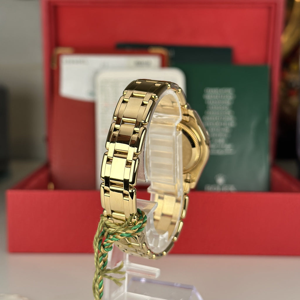2004 Rolex Masterpiece 80318 Pearlmaster 29mm 18k Yellow Gold Factory Diamond Box and Papers