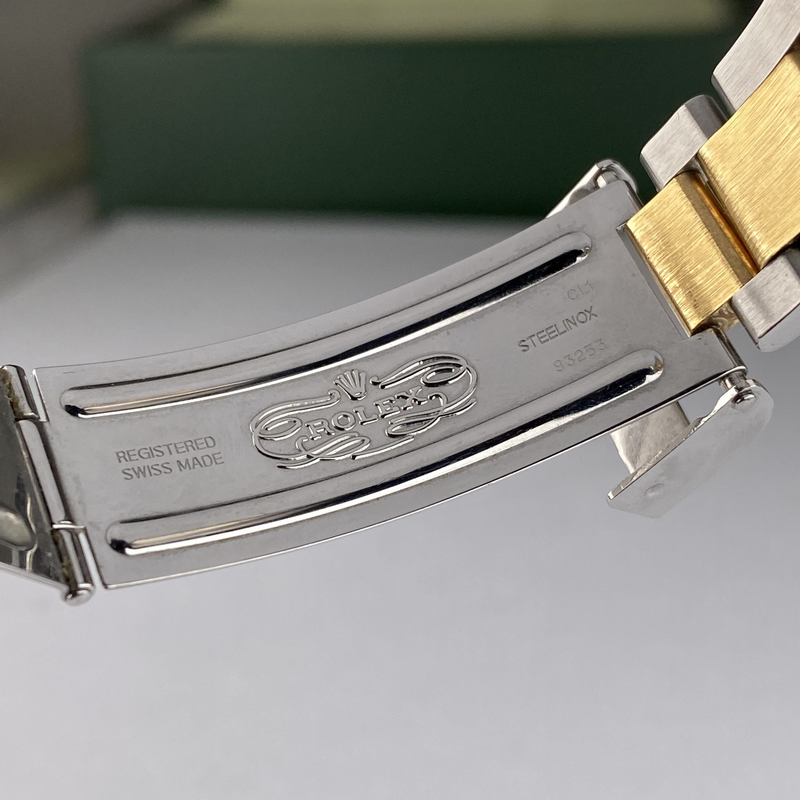 2004 Rolex Submariner 16613 Blue Unpolished Steel & Gold Factory Sultan Serti Diamond Dial