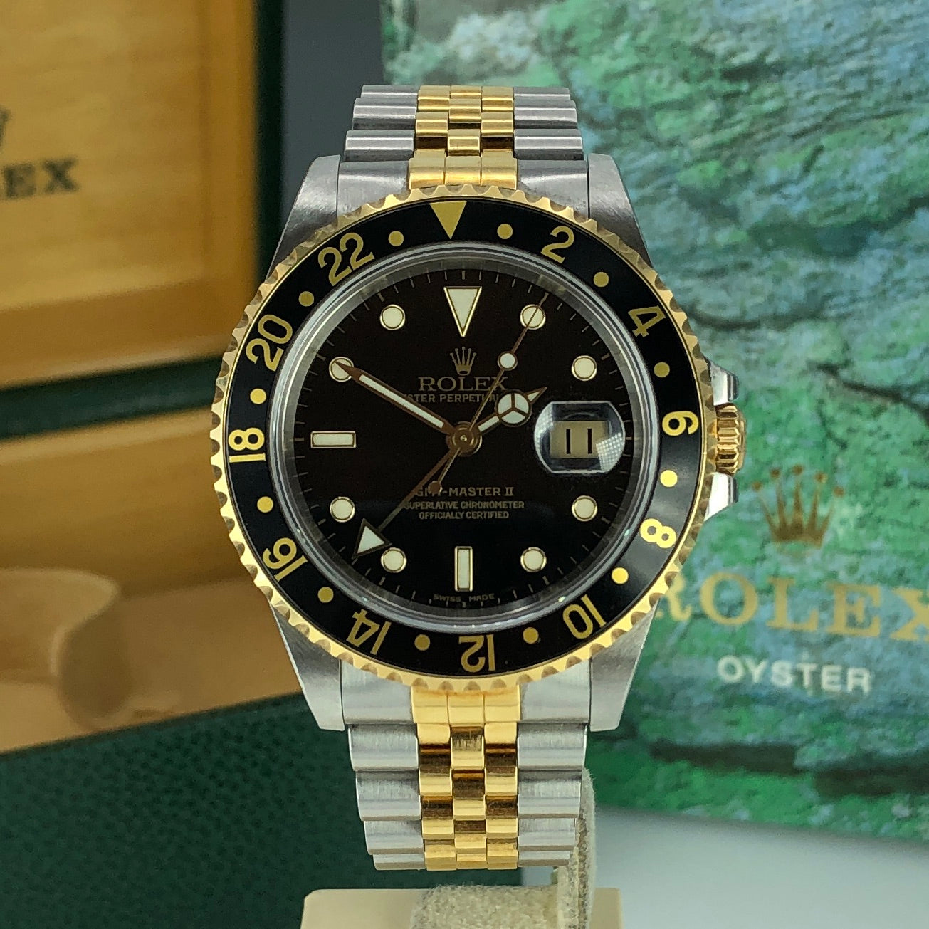 2003 Vintage Rolex 16713 GMT-Master II Unpolished Case in Mint Condition