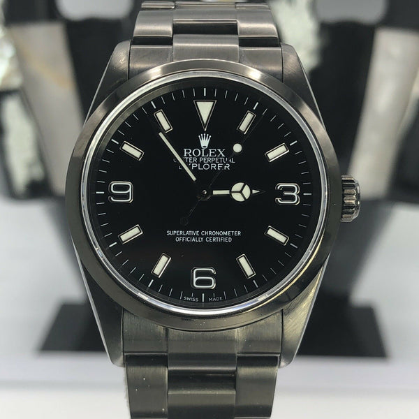 2005 Unique Rolex Explorer 114270 Black PVD / DLC