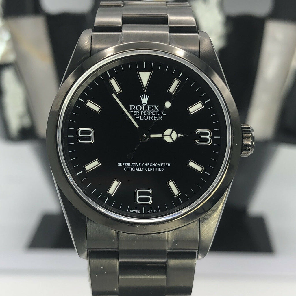 2005 Unique Rolex Explorer 114270 Black PVD / DLC