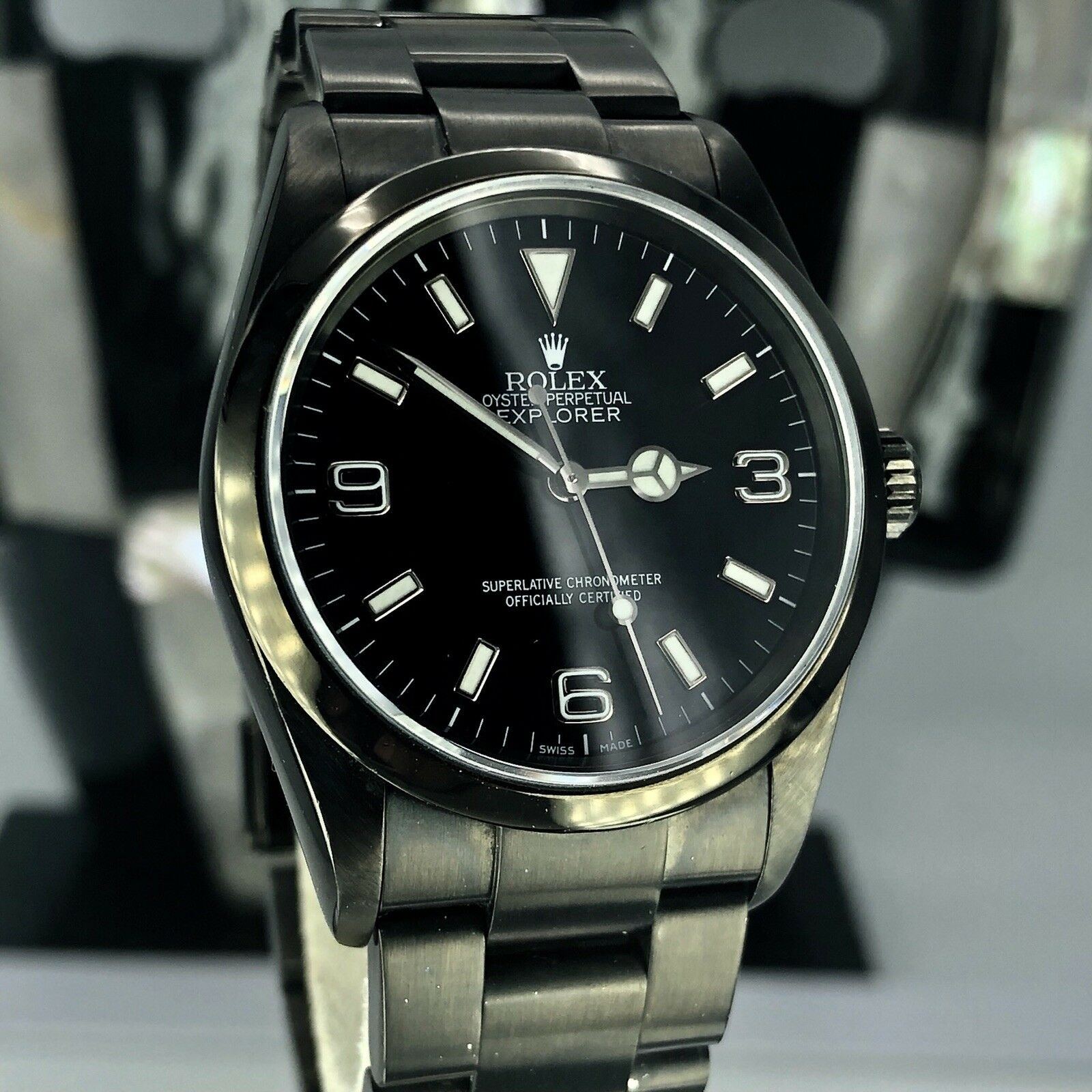 2005 Unique Rolex Explorer 114270 Black PVD / DLC