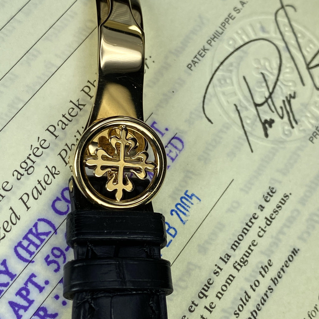 2005 Patek Philippe 5110J-001 18k Yellow Gold World Time Complete Full Set