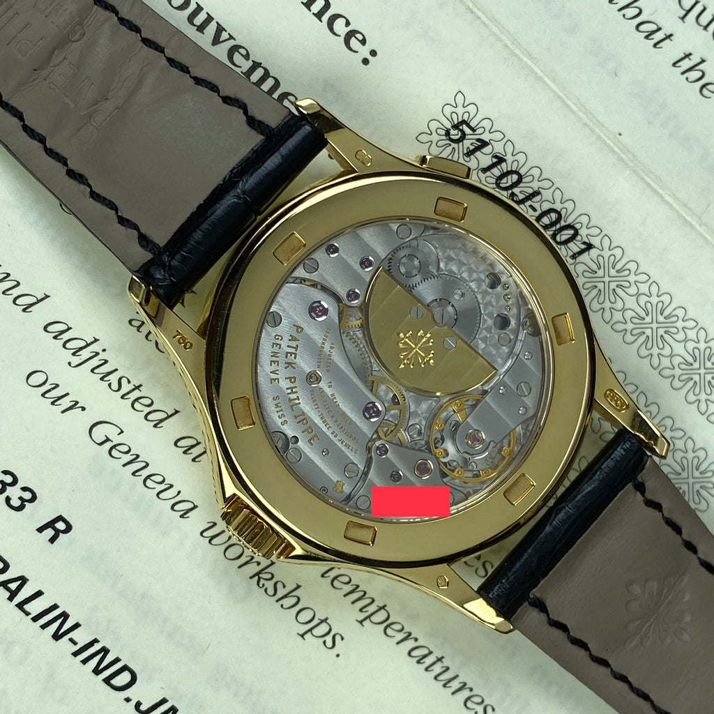 2005 Patek Philippe 5110J-001 18k Yellow Gold World Time Complete Full Set