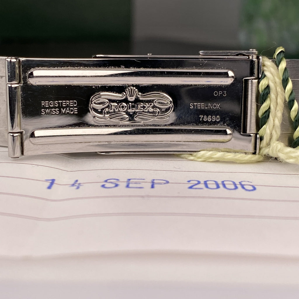 2006 Rolex Explorer 114270 Unpolished Complete Set Box & Papers